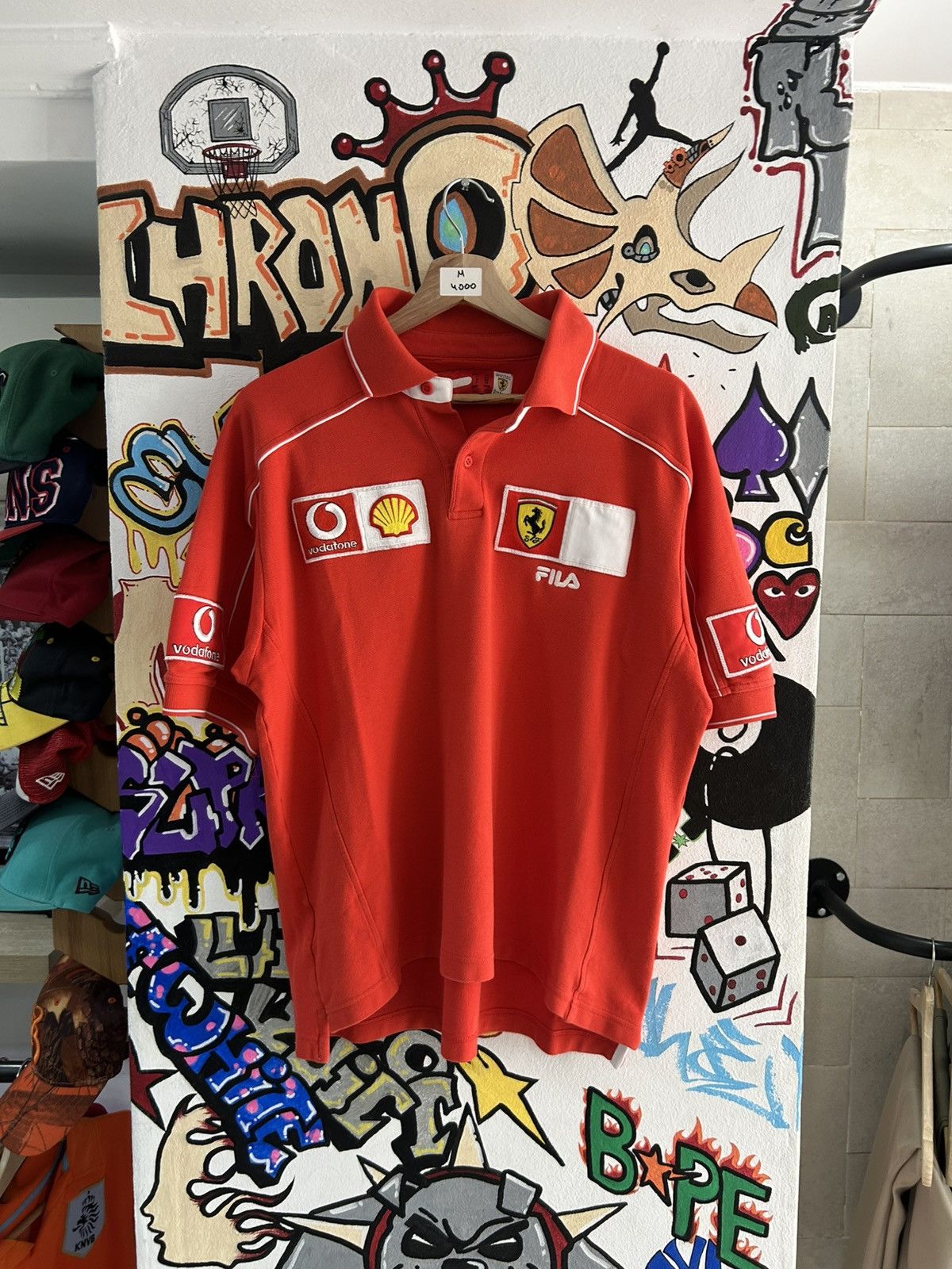 Ferrari × Fila × Vintage 90s Polo Ferrari tee Size US M / EU 48-50 / 2 - 1 Thumbnail