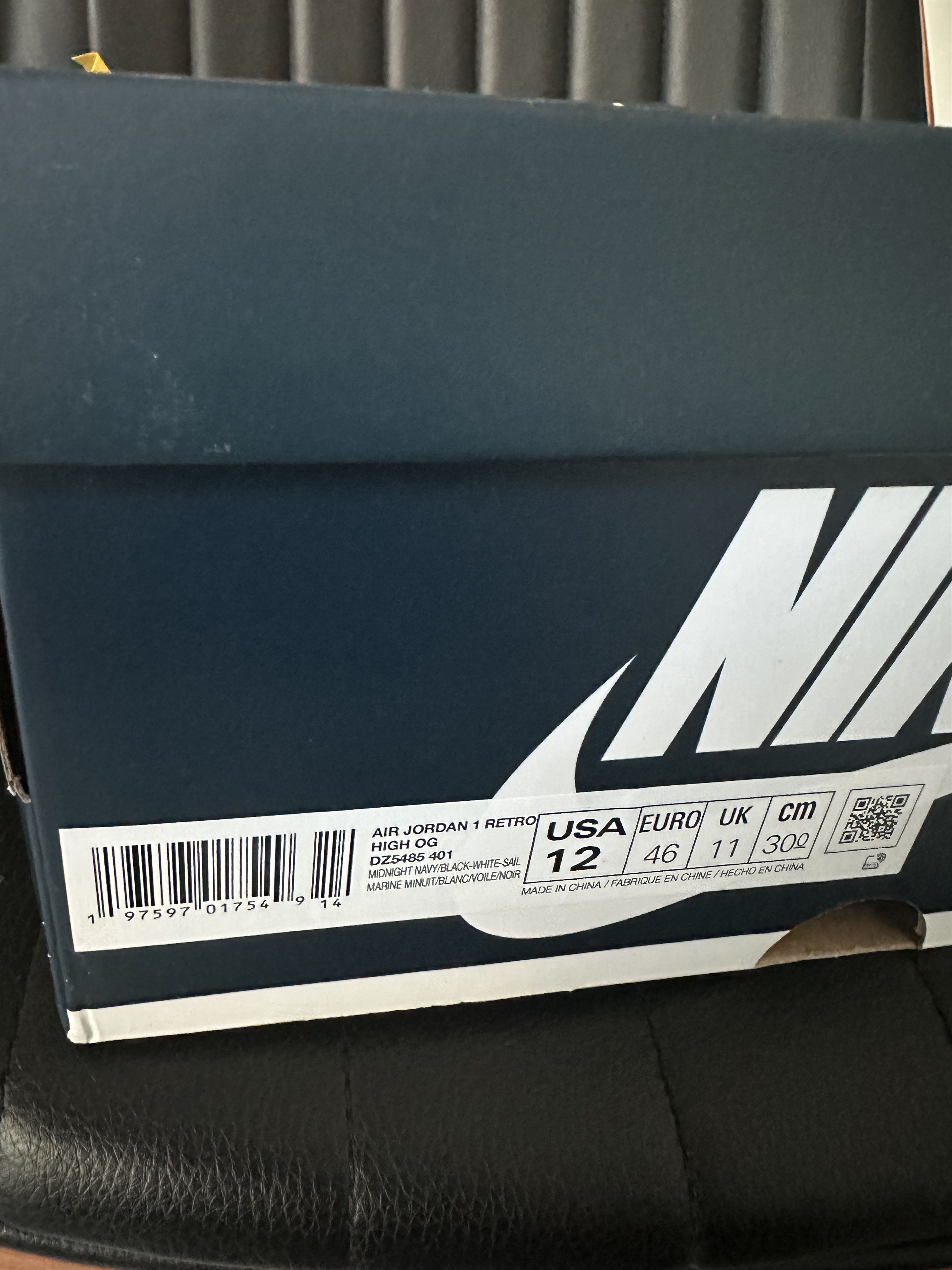 Jordan Brand × Nike JORDAN 1 HIGH MIDNIGHT NAVY *DAMAGED BOX 📦* Size US 12 / EU 45 - 14 Thumbnail