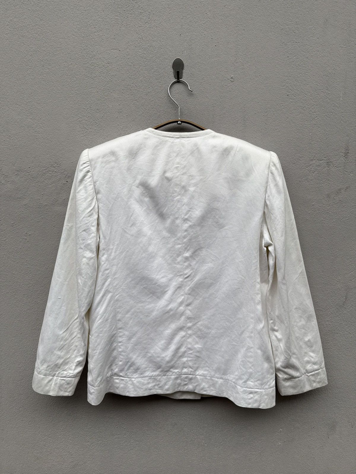 Givenchy Vintage GIVENCHY Life Offwhite Blazer Size L / US 10 / IT 46 - 8 Thumbnail