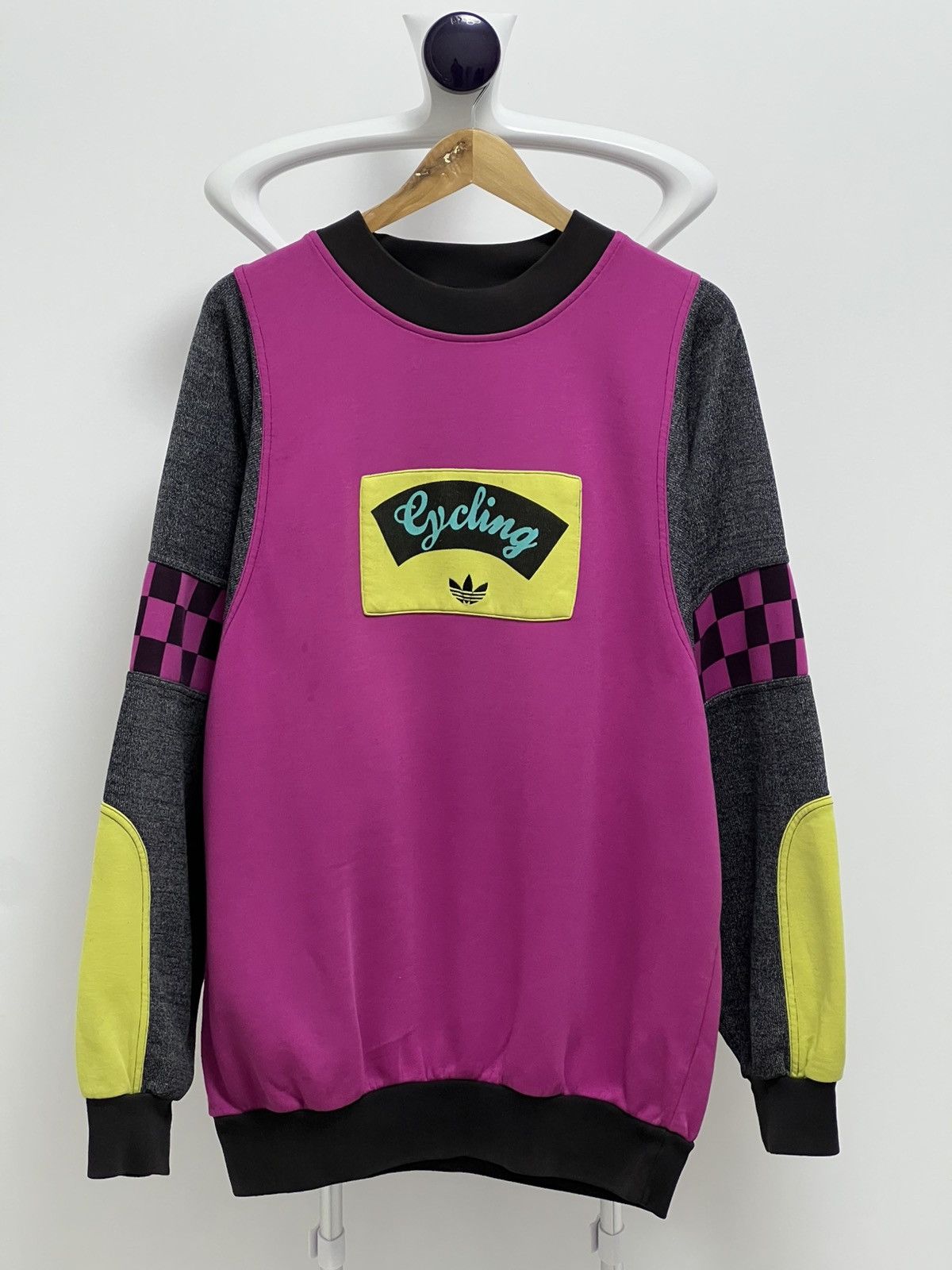 Adidas × Vintage Vintage Adidas 80s Take Off Sweatshirt Cycling Size US L / EU 52-54 / 3 - 1 Thumbnail