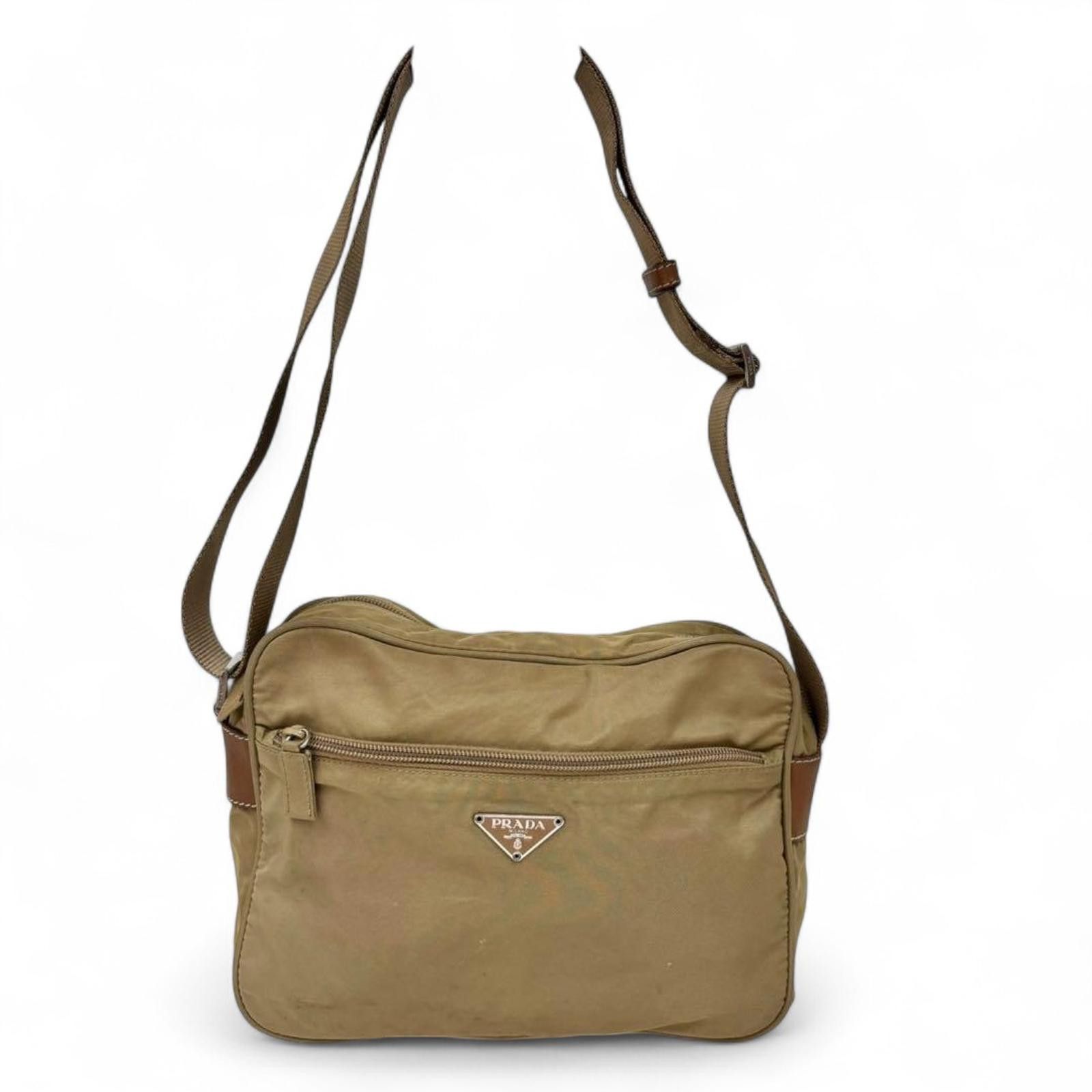 Prada Prada - Satchel Crossbody Beige Shoulder Bag Size ONE SIZE - 2 Thumbnail