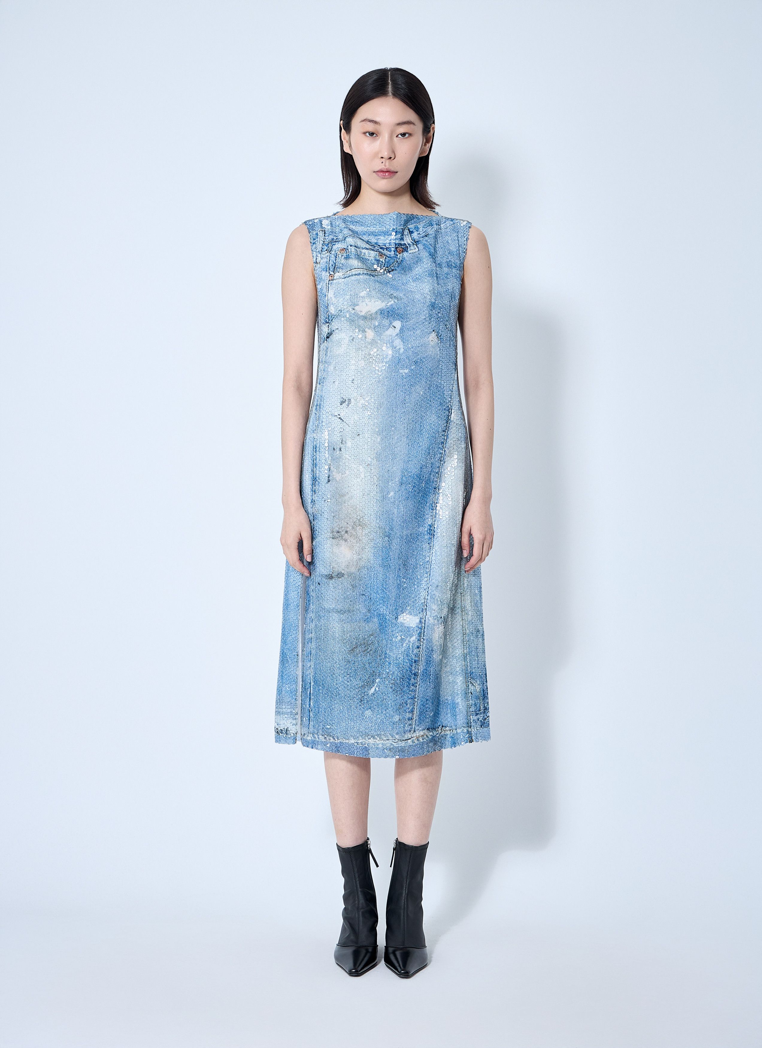 Acne Studios Printed Sequin Midi Dress Size S / US 4 / IT 40 - 1 Thumbnail