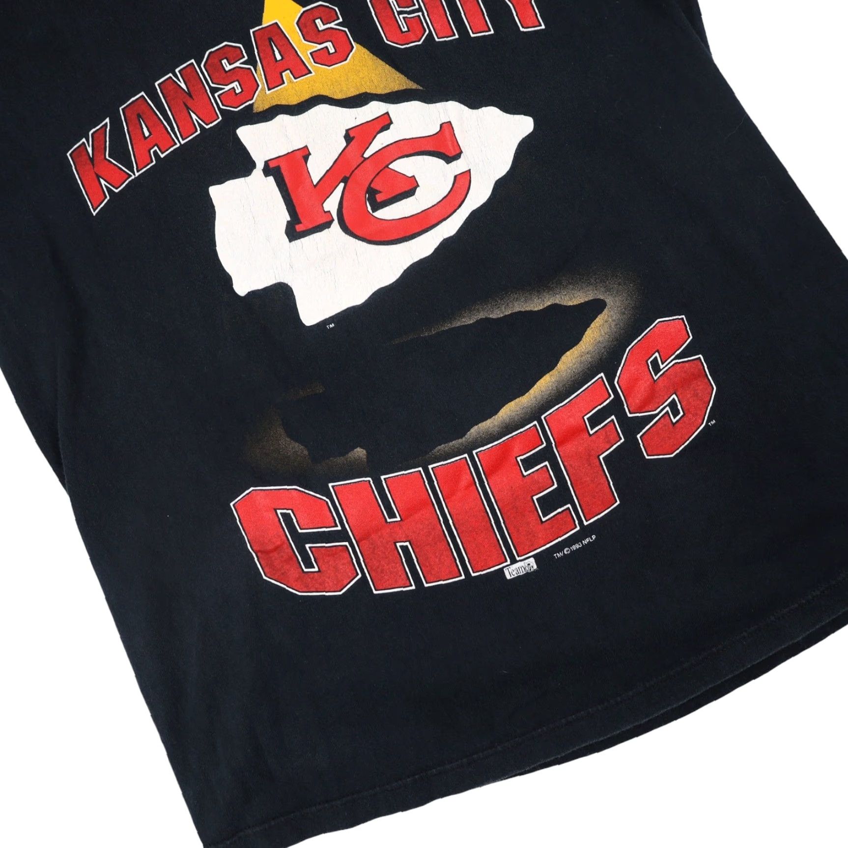 Starter VINTAGE Starter Kansas City Chiefs Mens T-Shirt Black M Graphic Size US M / EU 48-50 / 2 - 3 Thumbnail