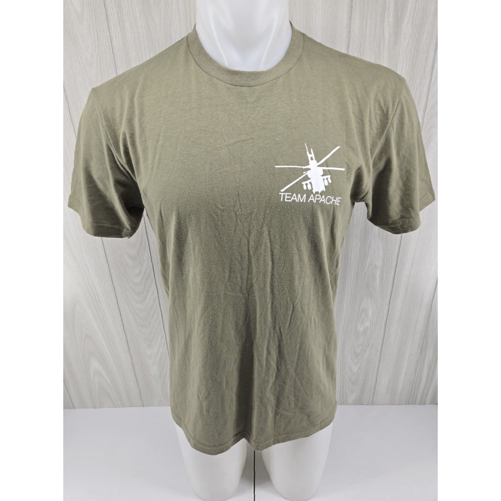 Next Level Team Apache Helicopter T Shirt Green Size Medium Size US M / EU 48-50 / 2 - 3 Thumbnail