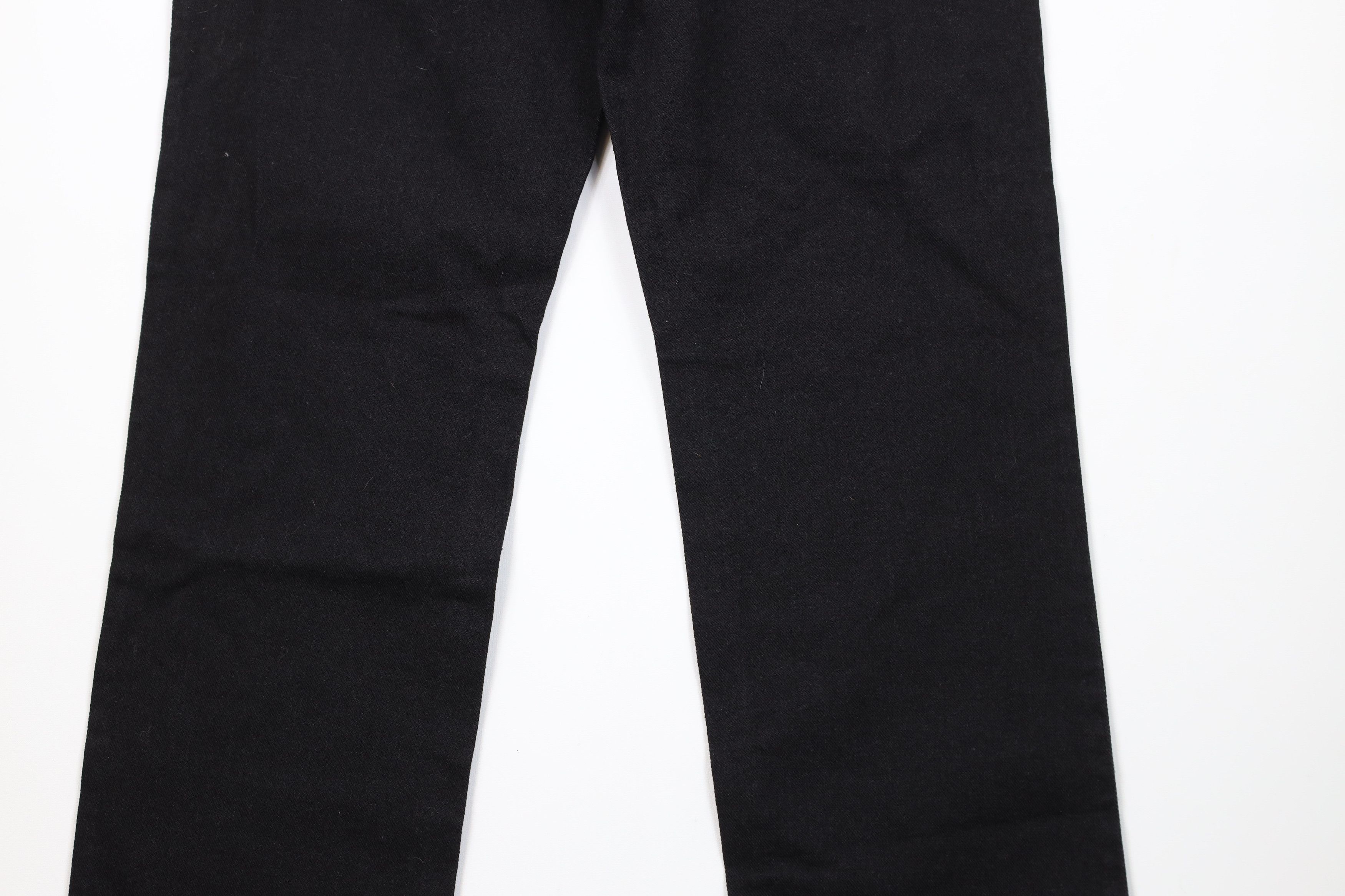 Vintage Deadstock Vintage 90s Streetwear Leg Denim Jeans Black Size US 36 / EU 52 - 10 Thumbnail
