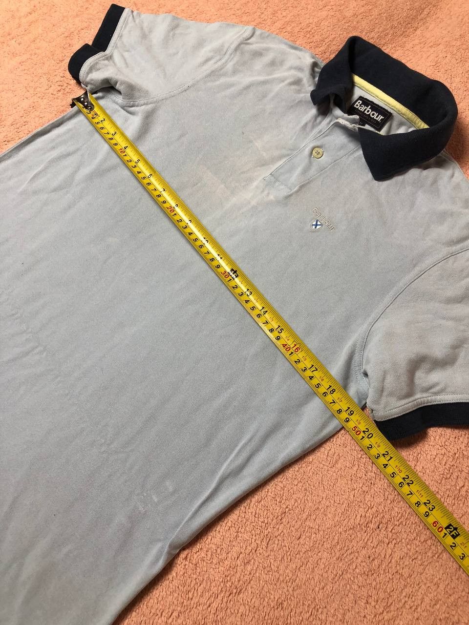 Barbour × Vintage Vintage Barbour Luxury Designer Polo Rugby Shirt Size US M / EU 48-50 / 2 - 11 Thumbnail
