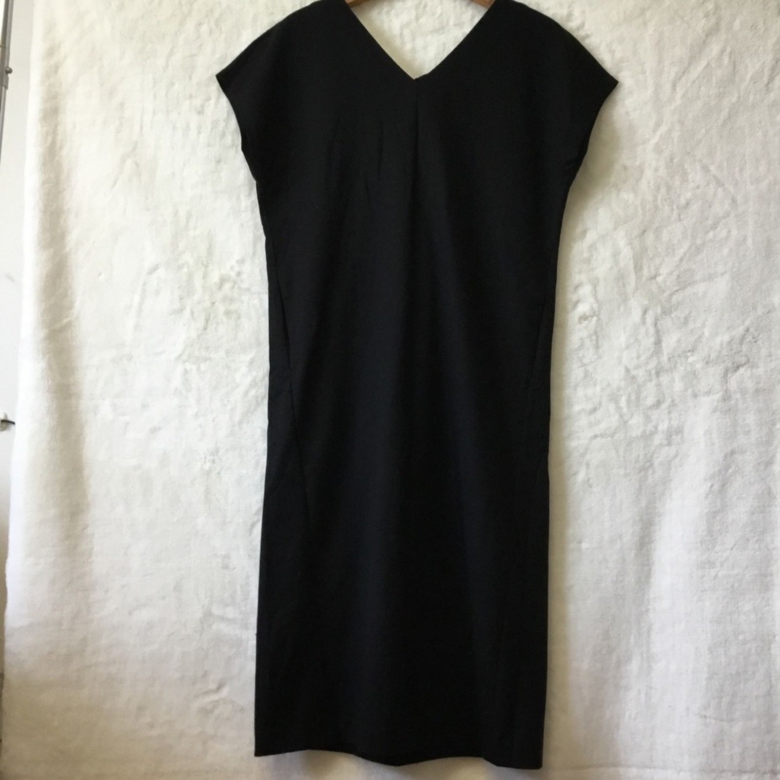 Other Sans & Sans Black Cap-Sleeved Dress With Tie Size S / US 4 / IT 40 - 5 Thumbnail
