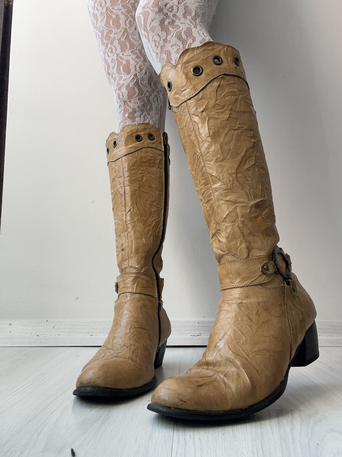 Vintage y2k boots leather Size US 7.5 / IT 37.5 - 1 Thumbnail
