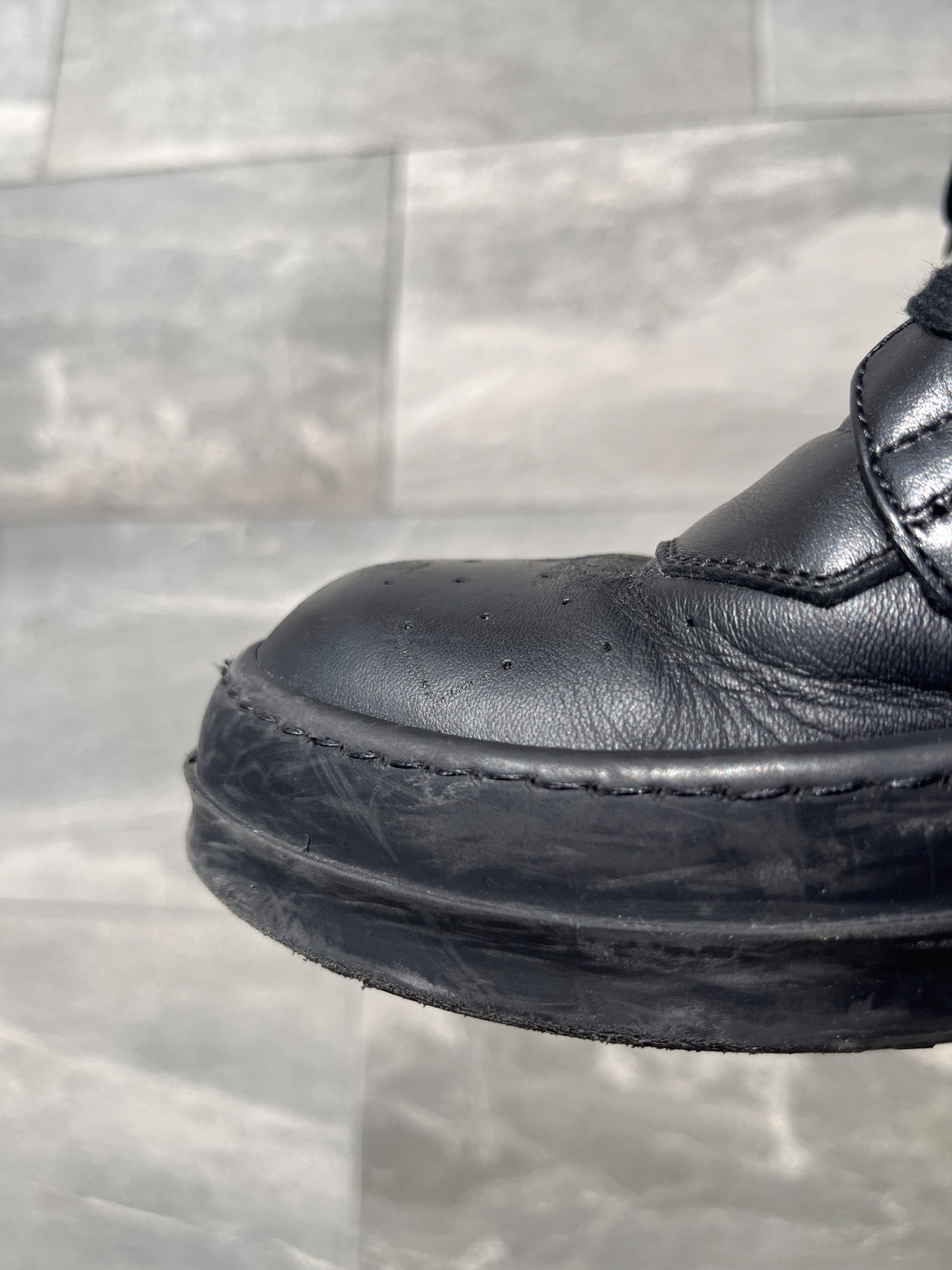Rick Owens Rick Owens SS18 Dirt Black Geo Basket Sneakers Size US 7.5 / EU 40-41 - 7 Thumbnail