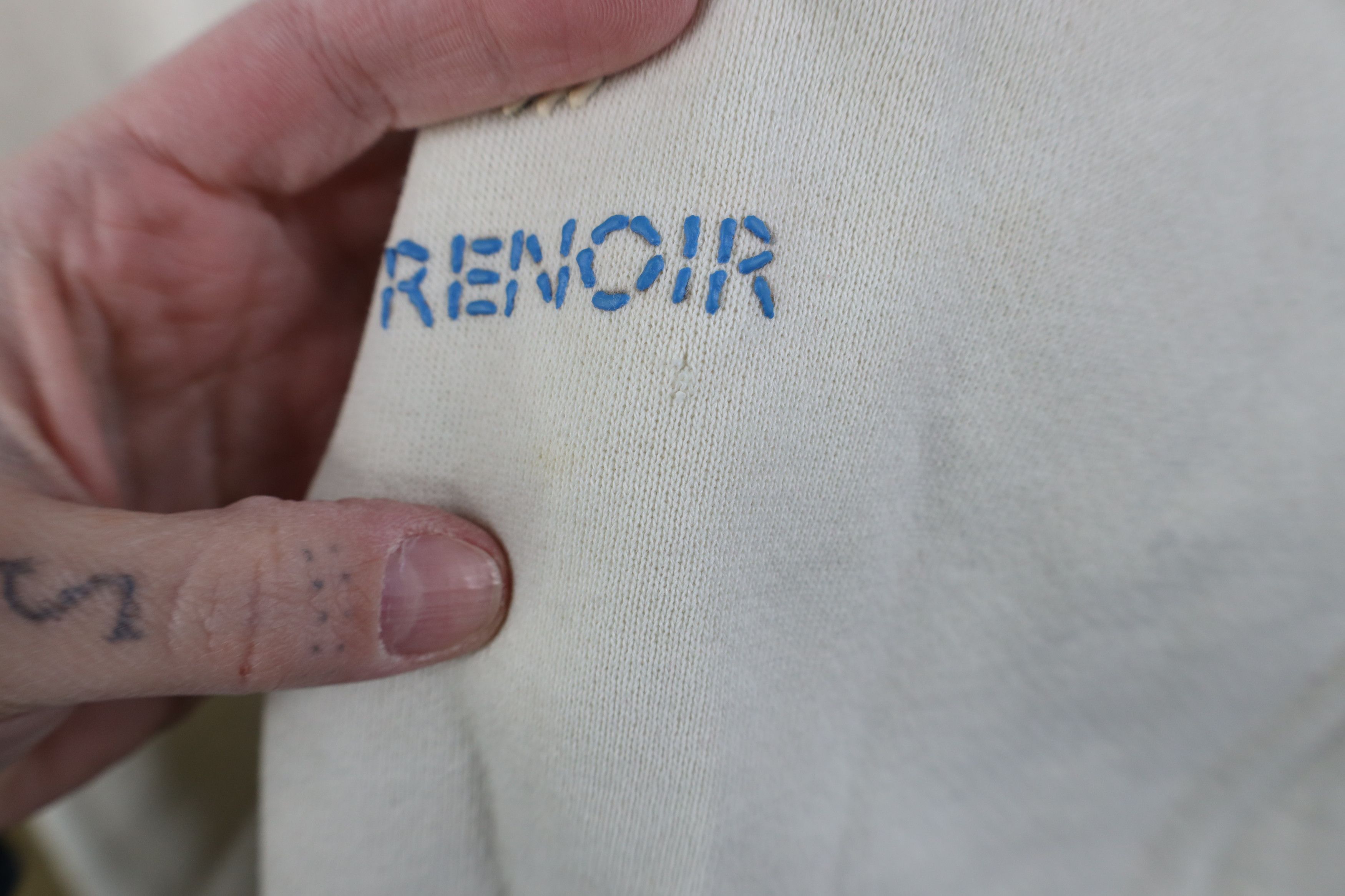 Vintage Vintage 90s Streetwear Paint Renoir Flower Sweatshirt USA Size XL / US 12-14 / IT 48-50 - 6 Thumbnail