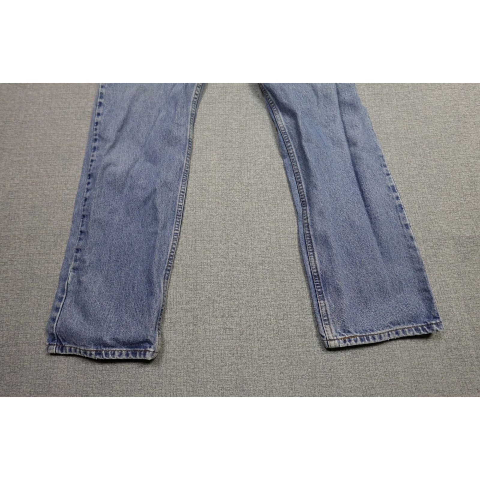 Levi's VINTAGE Levi's 505 Jeans Mens 36x30 Blue Regular Fit Western Cowboy Light Wash Leather? Size US 36 / EU 52 - 3 Thumbnail