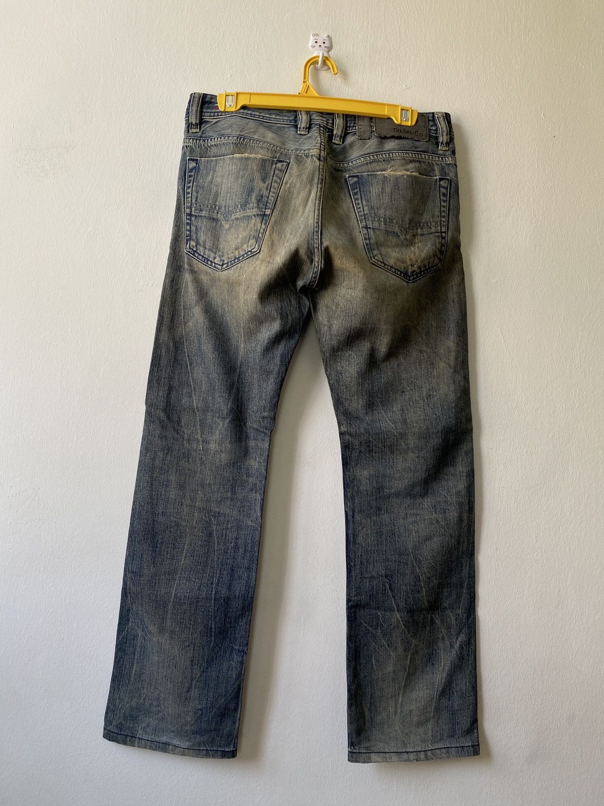 Diesel × Japanese Brand Diesel Viker-R-Box Regular Straight Distressed Denim Size US 30 / EU 46 - 2 Thumbnail