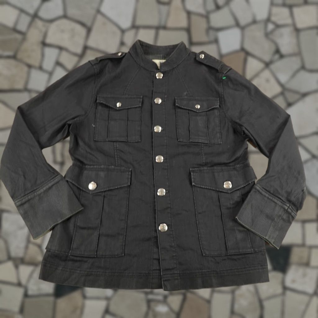 Juicy Couture VINTAGE Juicy Couture Jacket Women XL Black Ripstop Utility Coat Button Up 90s Outdoor Pockets Mens Womens Size XL / US 12-14 / IT 48-50 - 1 Thumbnail