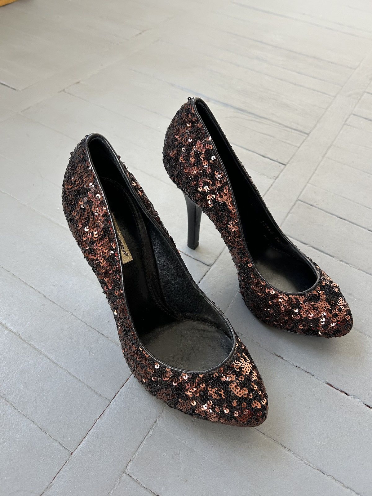 Dolce & Gabbana Dolce&Gabbana heels with sequins Size US 8.5 / IT 38.5 - 5 Thumbnail
