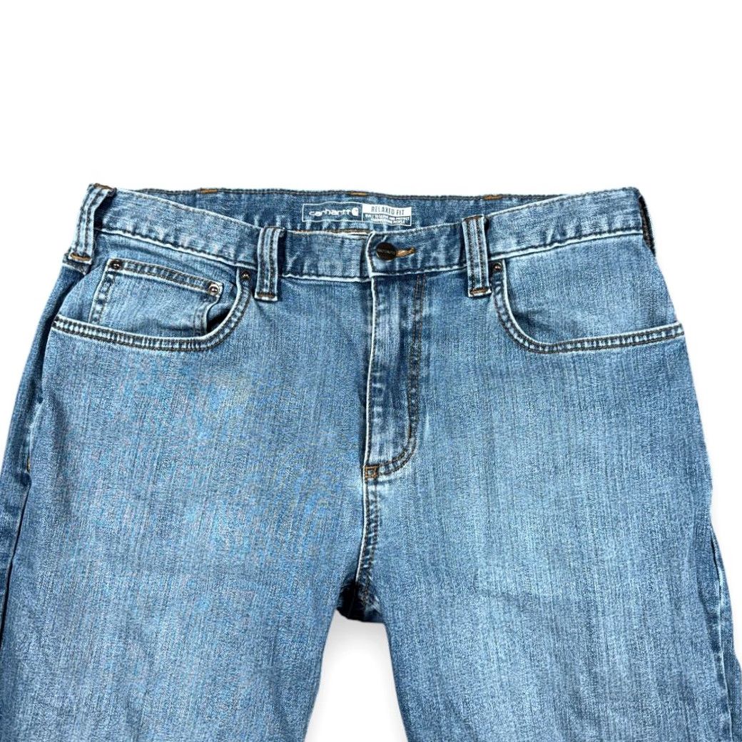Carhartt Carhartt Jeans Mens 34x30 Blue Denim Rugged Flex Relaxed Fit Workwear BD2804 Size US 34 / EU 50 - 3 Thumbnail