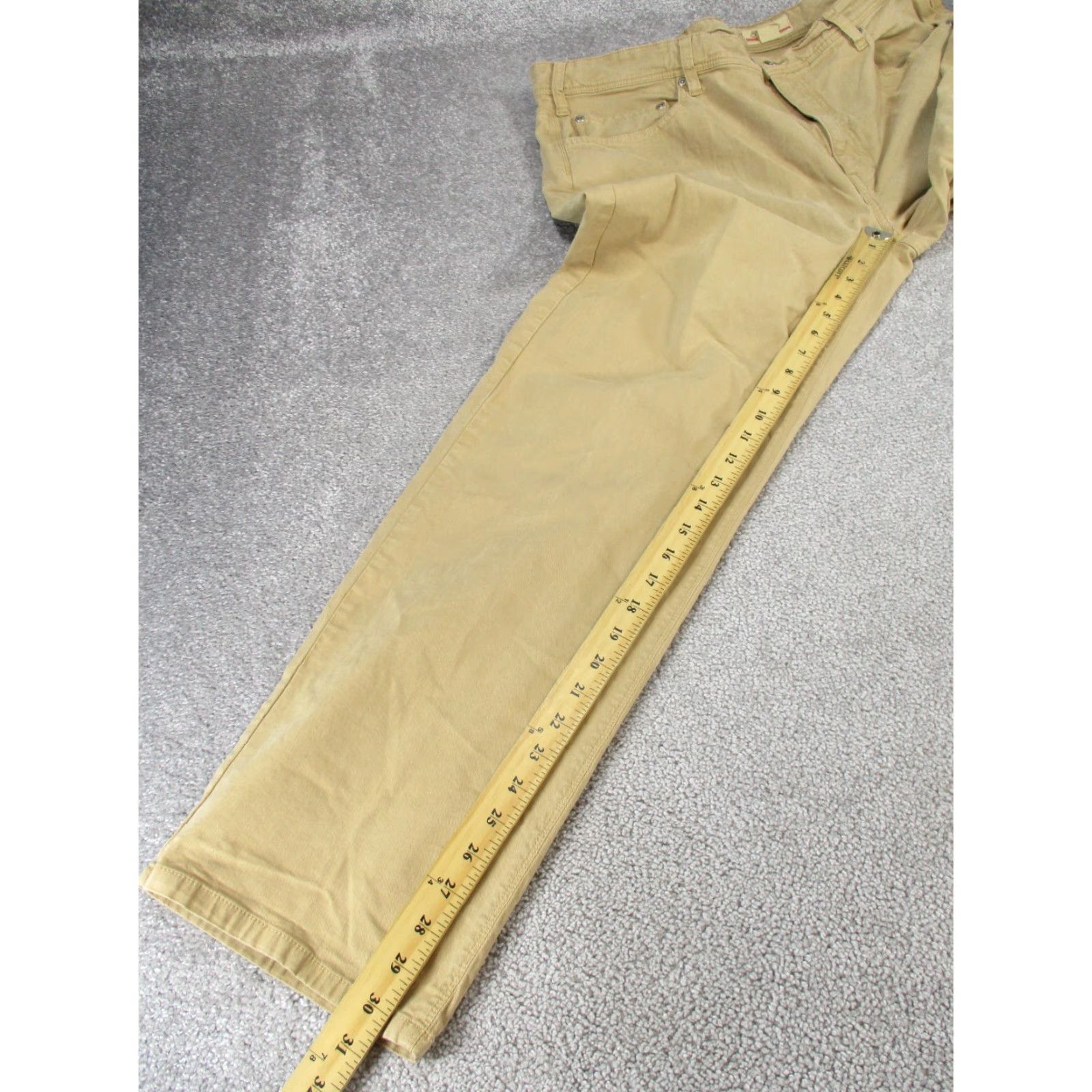 Orvis Orvis Mens Chino Pants 40x30 Khaki Cotton Flat Front Beige 90s Preppy Natural Mens Regular Chino Pants Size US 40 / EU 56 - 4 Thumbnail