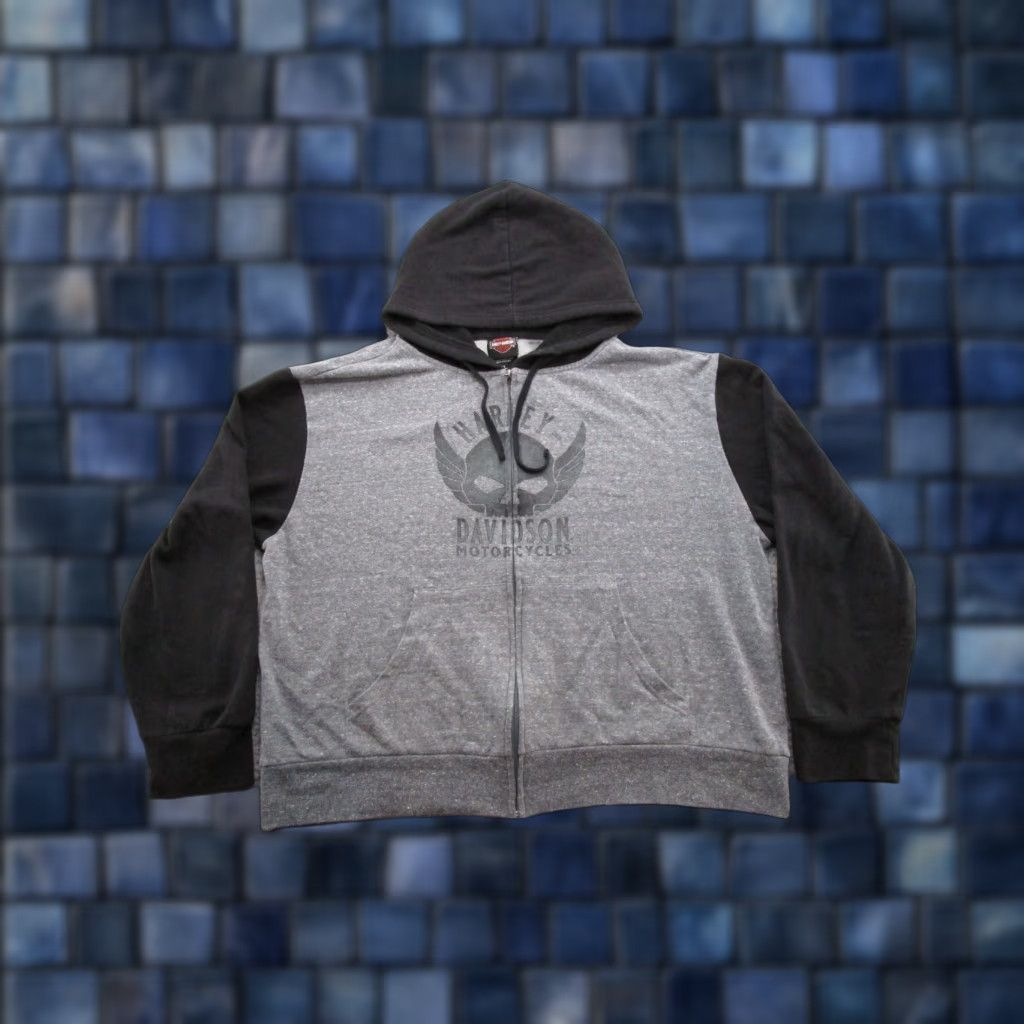 Harley Davidson Harley-Davidson Women's Full Zip Hoodie Sweatshirt XL Motorcycle Riding Multicolor Black Size XL / US 12-14 / IT 48-50 - 1 Thumbnail