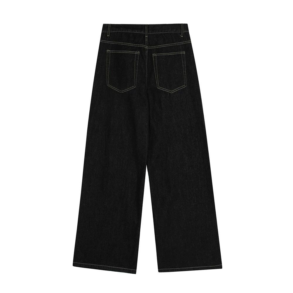 Jean Men's versatile loose casual simple retro jeans Size US 32 / EU 48 - 2 Thumbnail