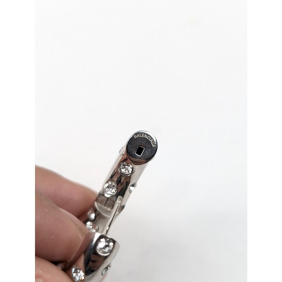 Balenciaga o1rshd1 Size: OS / Crystals Earrings in Silver Size ONE SIZE - 8 Thumbnail