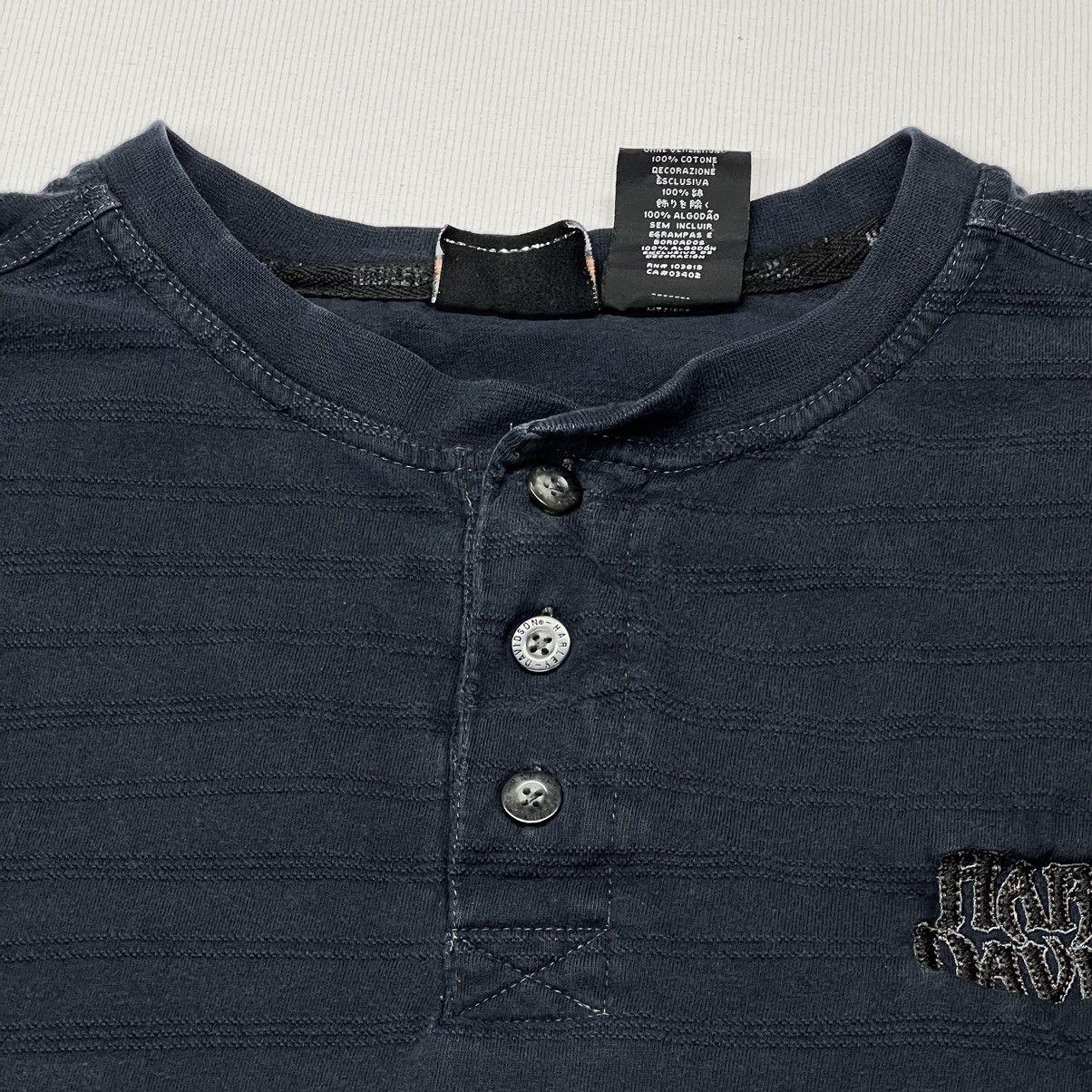 Harley Davidson Harley Davidson Tee Shirt Black Long Sleeve Henley Skull Size US XXL / EU 58 / 5 - 5 Thumbnail