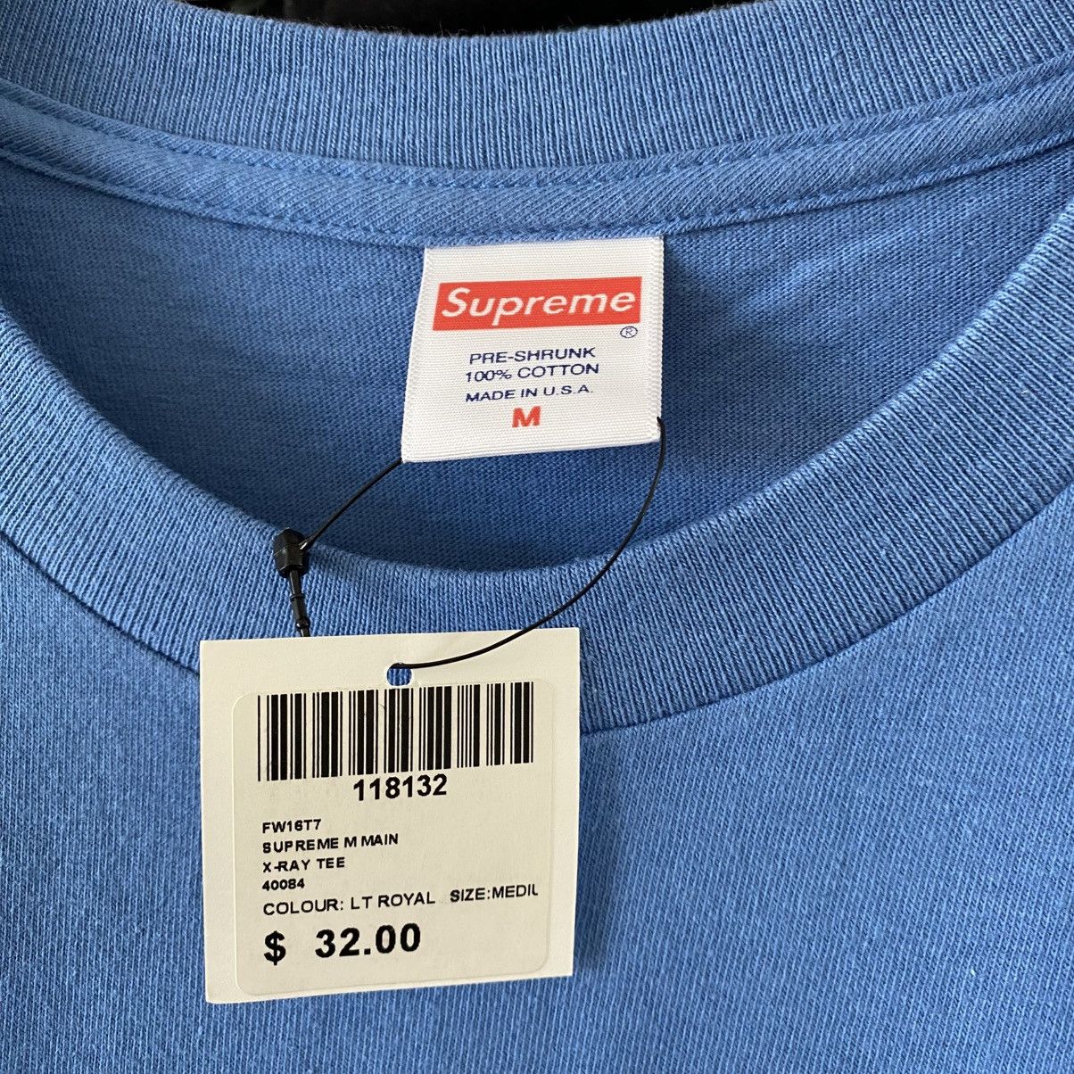 Supreme Supreme X-Ray T-Shirt Light Royal 2016 Brand New With Tags Size US M / EU 48-50 / 2 - 3 Thumbnail