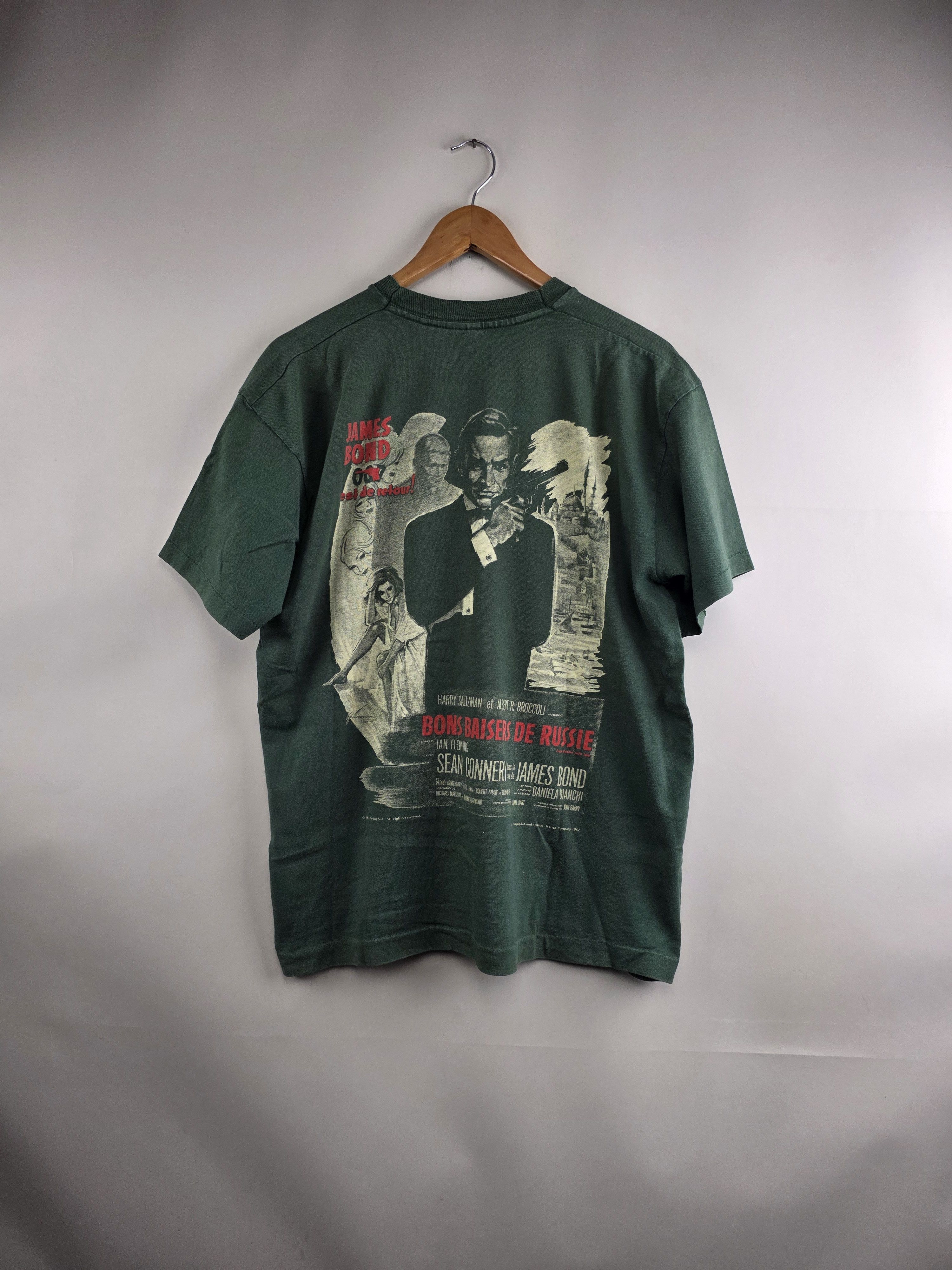 Vintage 90s James Bond Vintage Movie Tee L 22" 28" Size US L / EU 52-54 / 3 - 6 Thumbnail