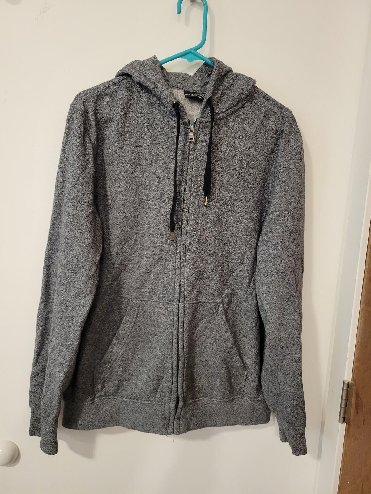 H&M Gray Zip-Up Hoodie Sweatshirt with Hood Size US M / EU 48-50 / 2 - 1 Thumbnail