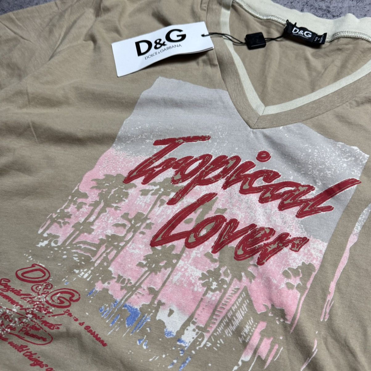 Dolce & Gabbana NEW Dolce & Gabbana Tropical Lover Vintage T-Shirt Size US XXL / EU 58 / 5 - 3 Thumbnail