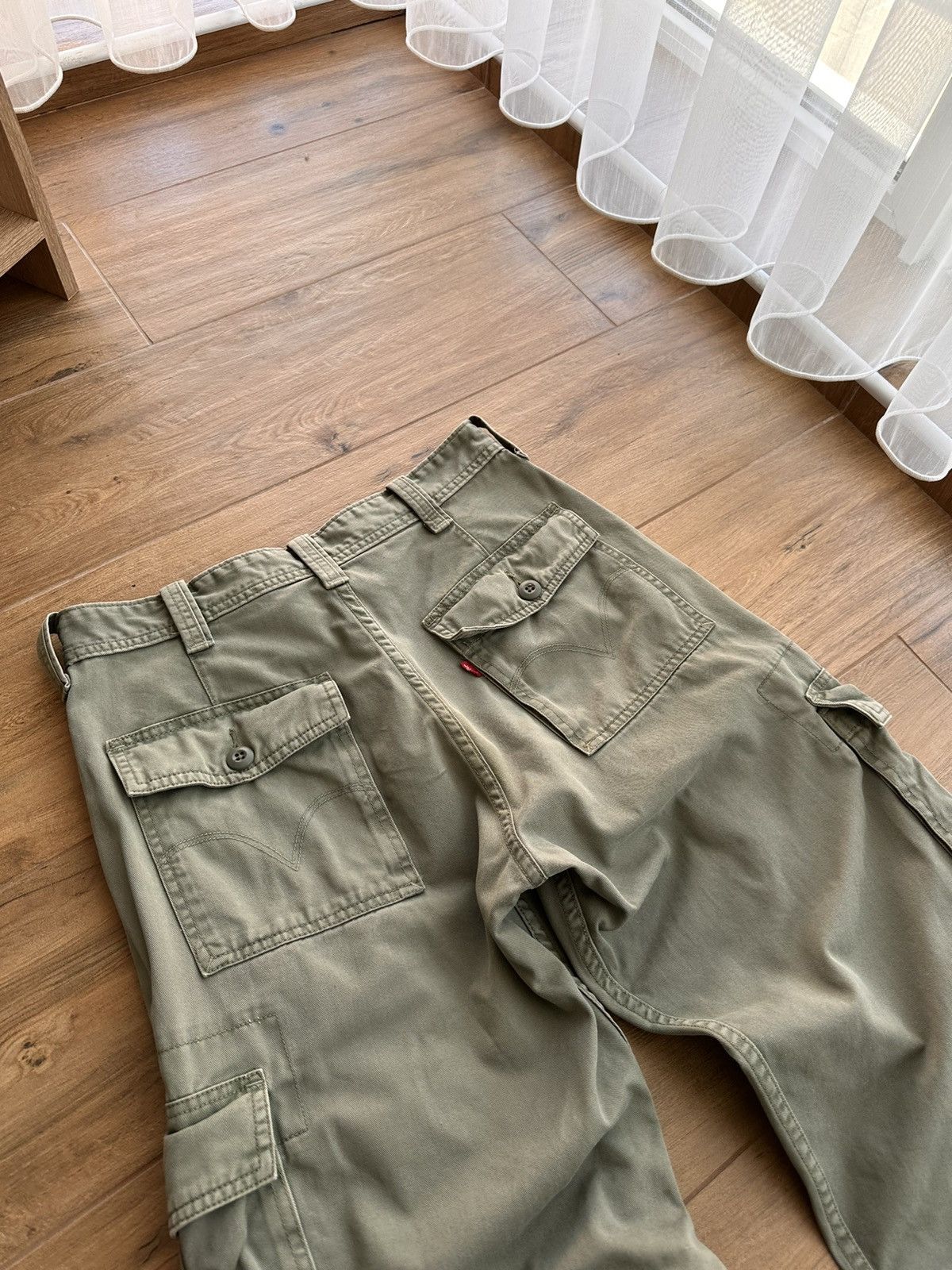 Levi's × Levi's Vintage Clothing × Vintage Vintage Levi’s SS03 Green Military Cargo Pants Size US 31 - 12 Thumbnail