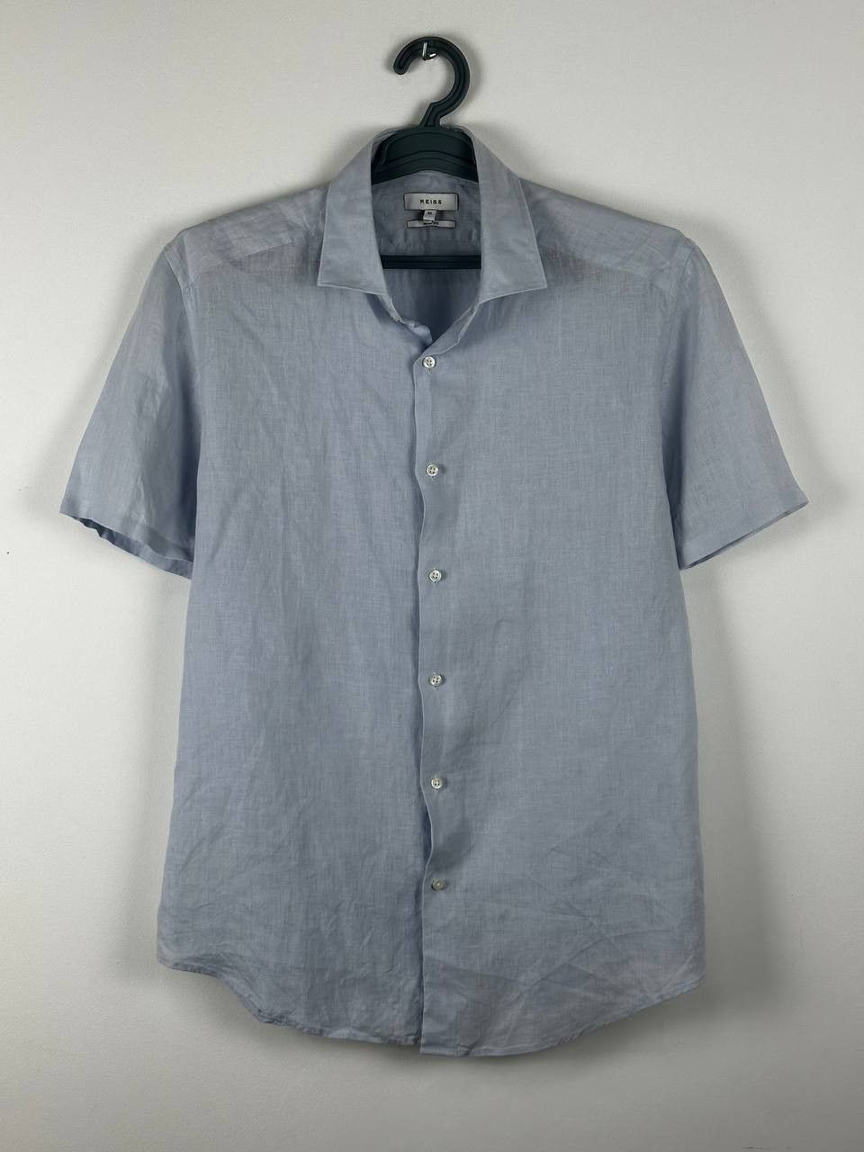 Reiss Reiss Casual Linen Shirt Short Sleeve Camp Collar Size US XL / EU 56 / 4 - 1 Thumbnail