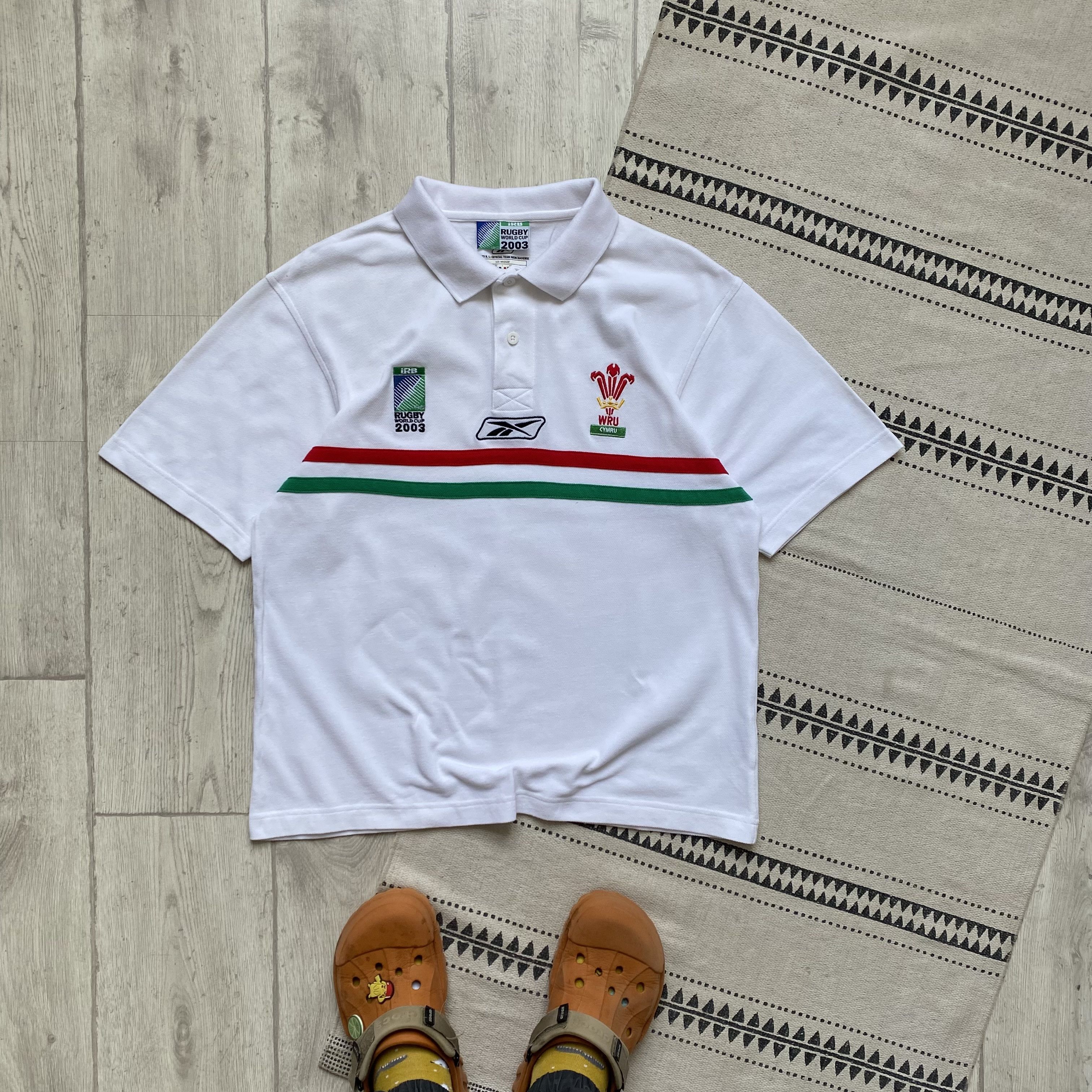 Reebok 🏈 Vintage Reebok Wales England Rugby jersey Polo Blockore Size US M / EU 48-50 / 2 - 1 Thumbnail
