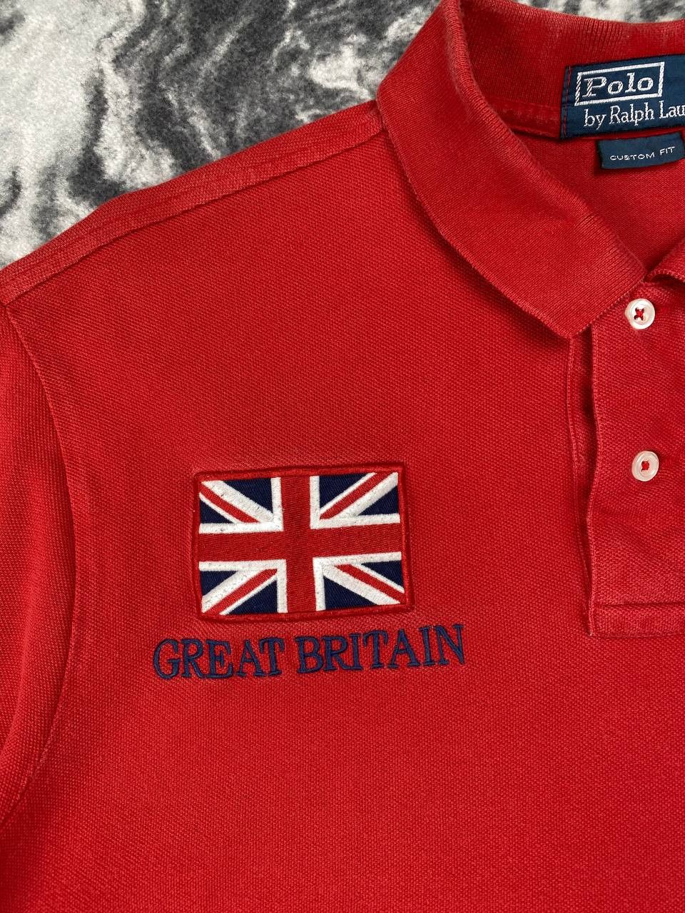 Polo Ralph Lauren Vintage Polo Ralph Lauren Great Britain GBR Rugby Shirt Size US XL / EU 56 / 4 - 3 Thumbnail