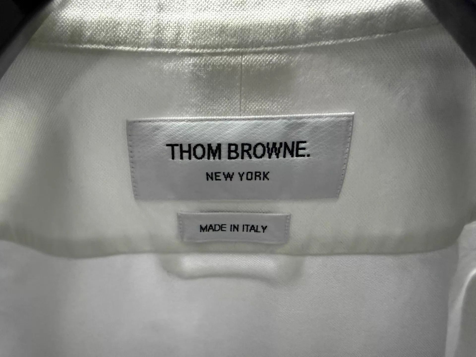 Thom Browne Thom Browne Men's Double Sleeve Tab Oxford Shirt White Size3 Size US L / EU 52-54 / 3 - 3 Thumbnail