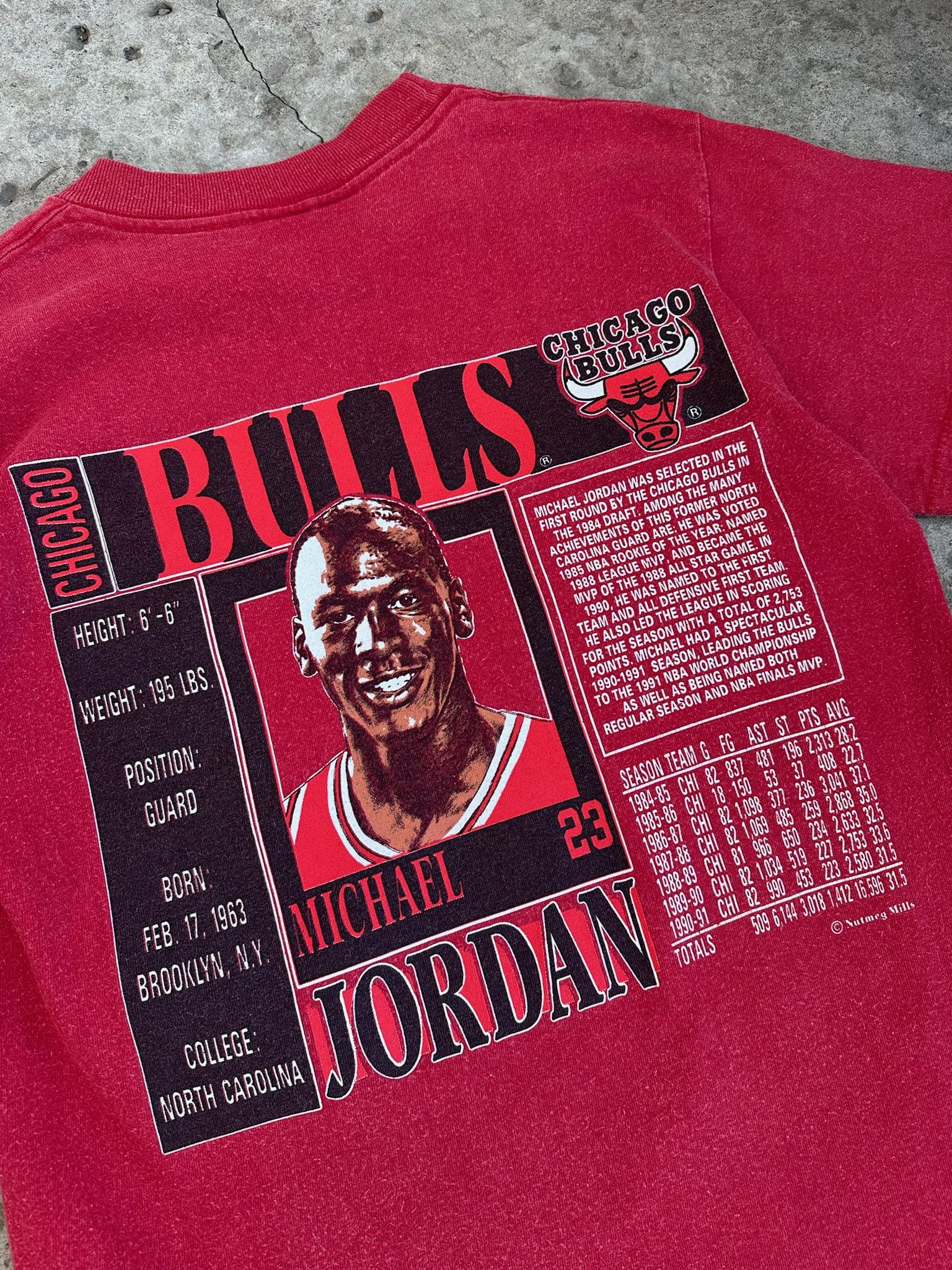 NBA Vintage 90's Chicago Bulls Nutmeg Tee Bull Rare Jordan Size US S / EU 44-46 / 1 - 4 Thumbnail