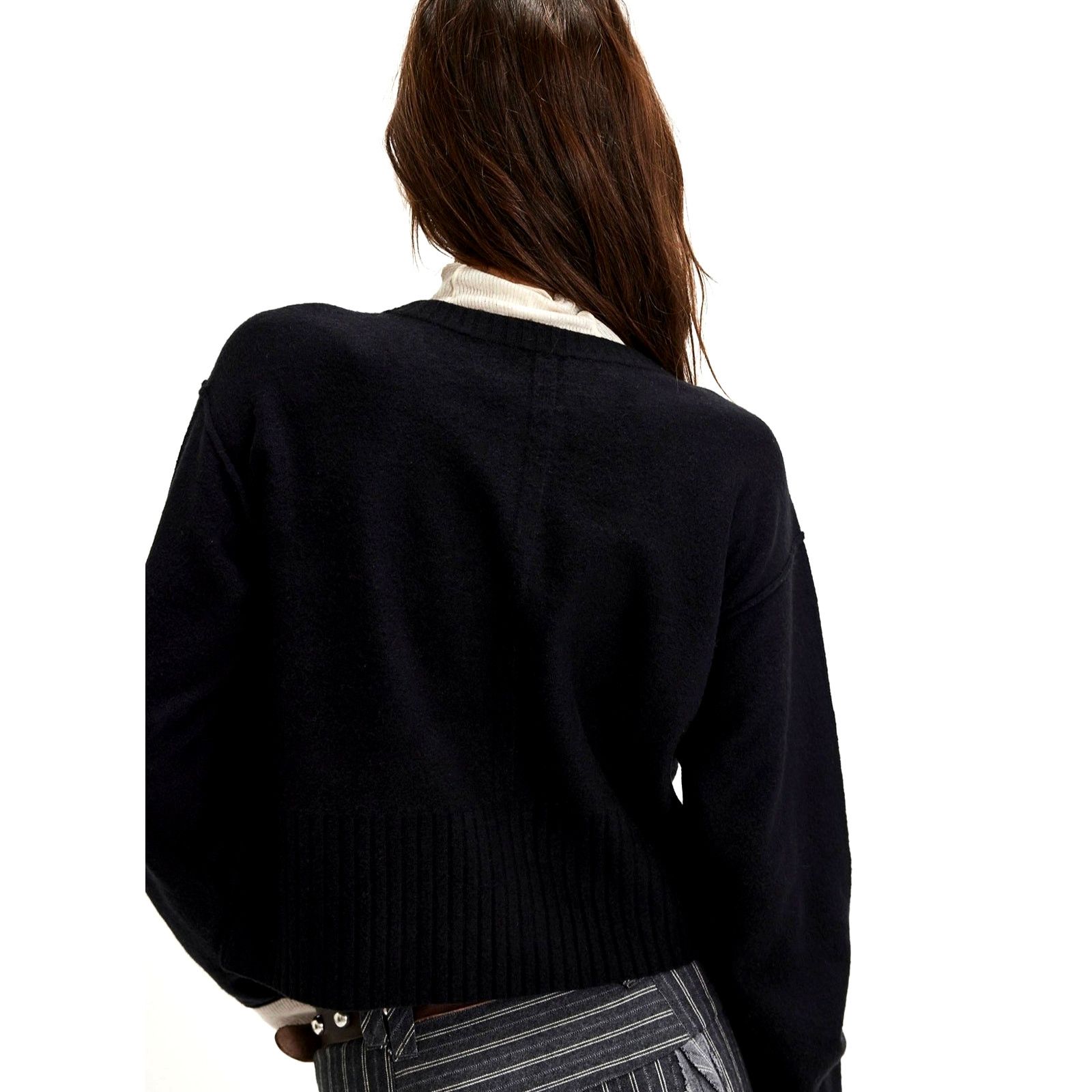 Free People Free People Luna Cardigan Black Size L Size L / US 10 / IT 46 - 5 Thumbnail