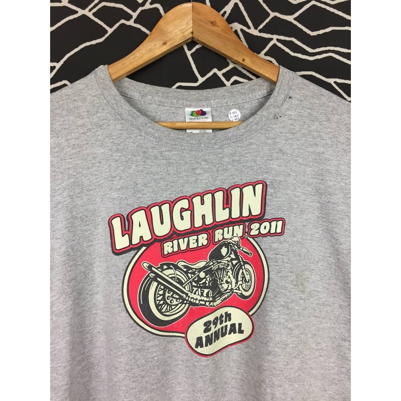 Fruit Of The Loom × Vintage Laughlin River Run 2011 29th Annual Motorcycle Rally Tee Size US XL / EU 56 / 4 - 8 Thumbnail