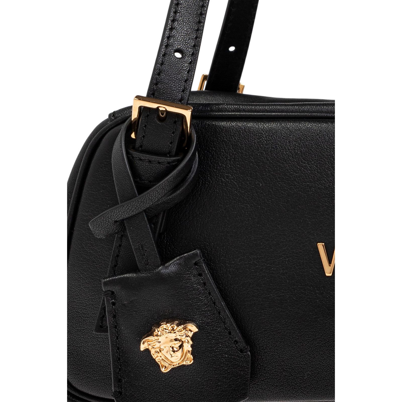 Versace VERSACE Tag Bowling Black Leather Shoulder Bag New & Authent Size ONE SIZE - 5 Thumbnail