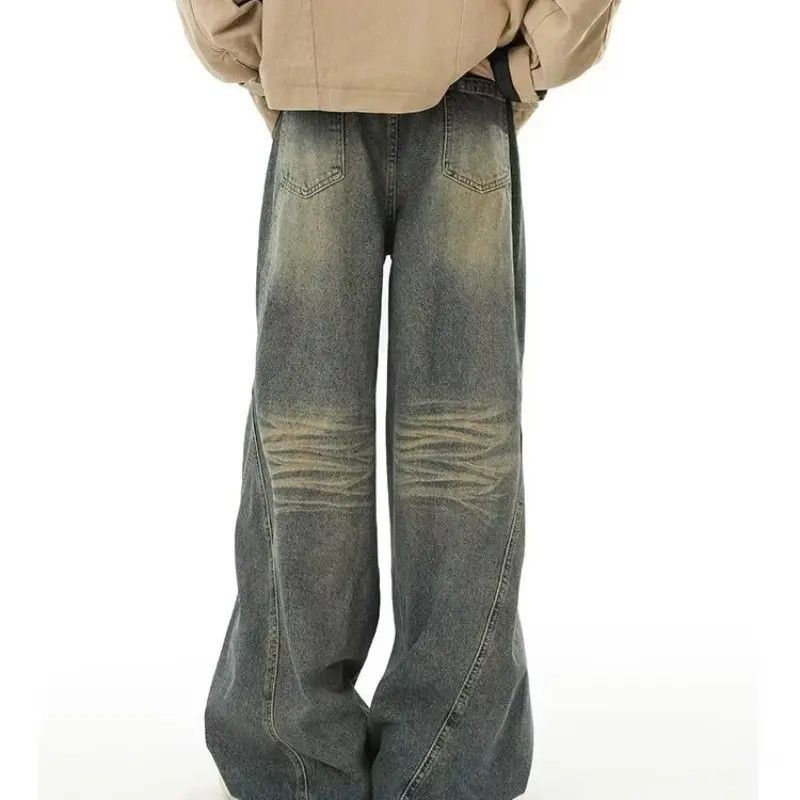 Japanese Brand × Jean Retro casual wide leg high street jeans Size US 32 / EU 48 - 3 Thumbnail