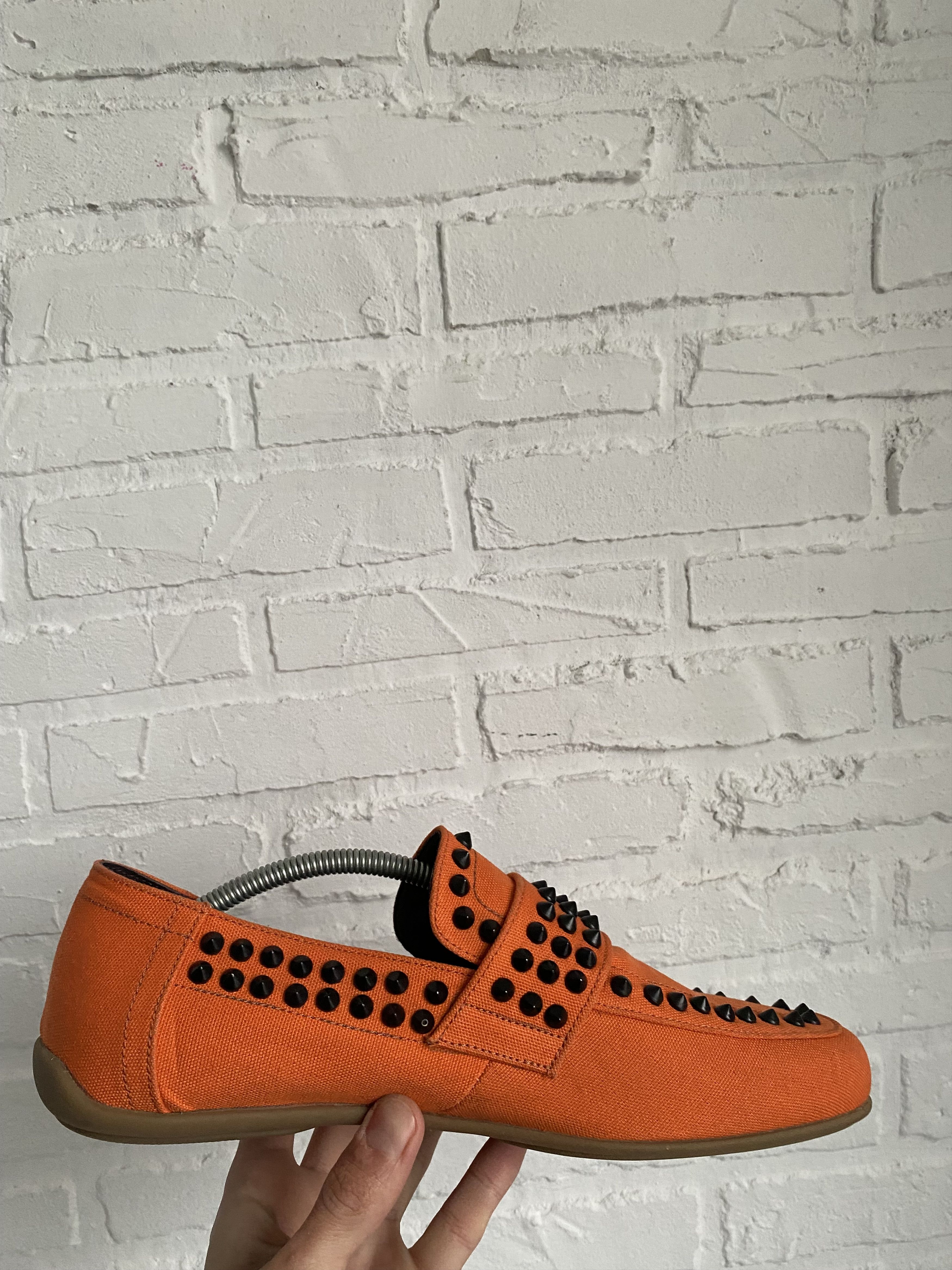 John Galliano John Galliano spikes orange slippers moccasins Size US 8.5 / EU 41-42 - 5 Thumbnail