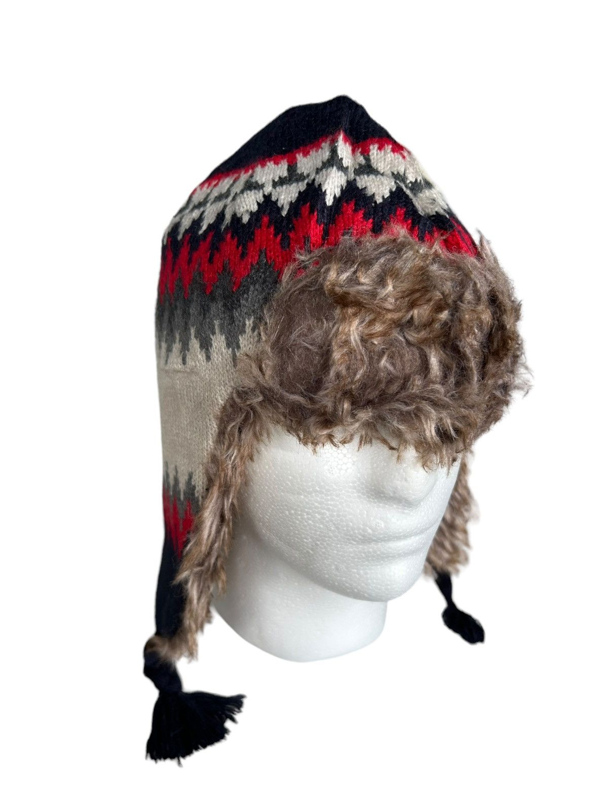 14th Addiction × Japanese Brand × Le Grande Bleu (L.G.B.) Gap Ushanka Fur Beanie Hats Size ONE SIZE - 2 Thumbnail