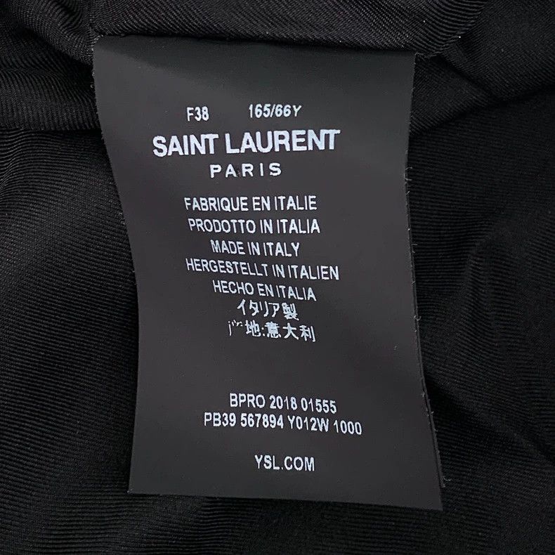 Saint Laurent Paris Saint Laurent Black Vertical Beaded Casual Pleated Culottes Size 37" - 6 Thumbnail
