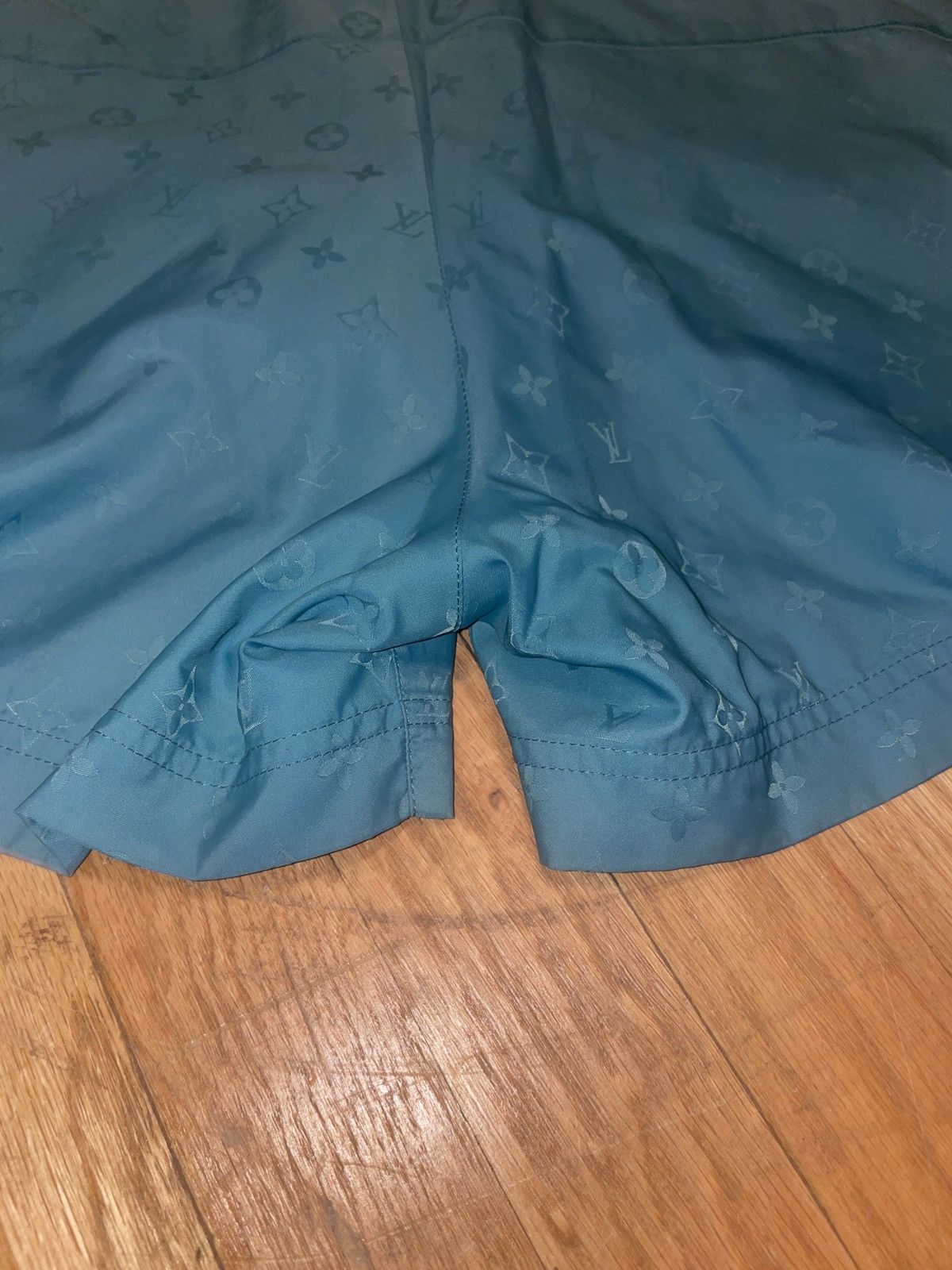 Louis Vuitton Kim Jones era LV mono swim trunks, teal/blue Size US 34 / EU 50 - 17 Thumbnail