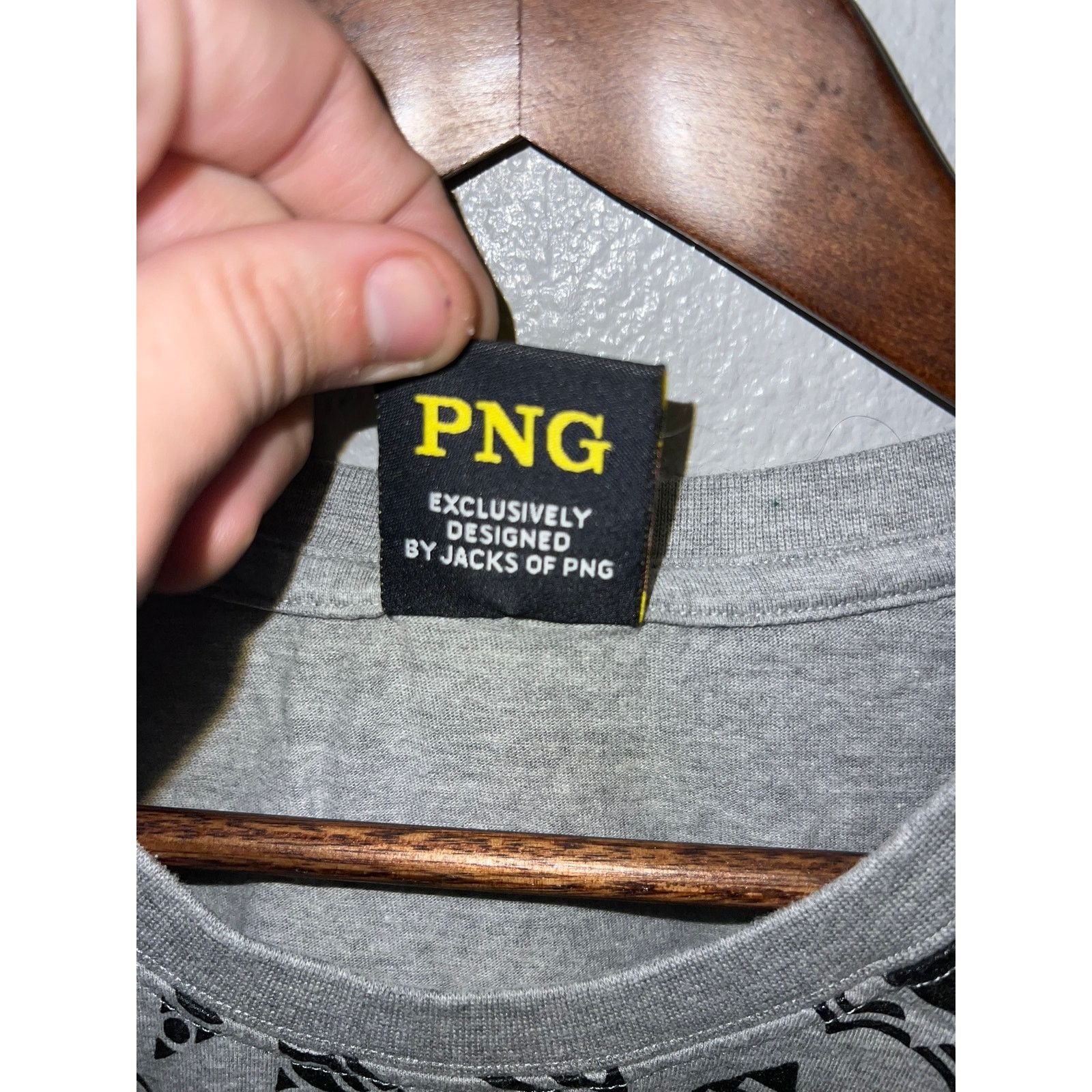 Vintage Papau New Guinea Shirt One People One Nation Gray Tee Large Size US L / EU 52-54 / 3 - 6 Thumbnail