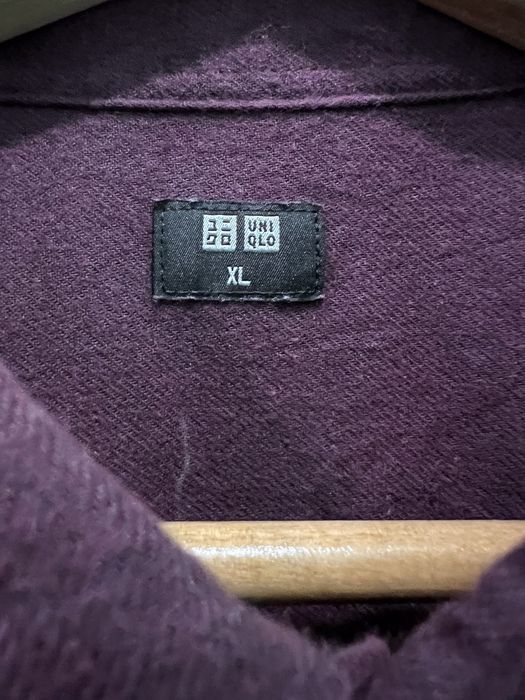 Flannel Japanese Brand Uniqlo Plain Flannel Shirt Size US XL / EU 56 / 4 - 4 Thumbnail
