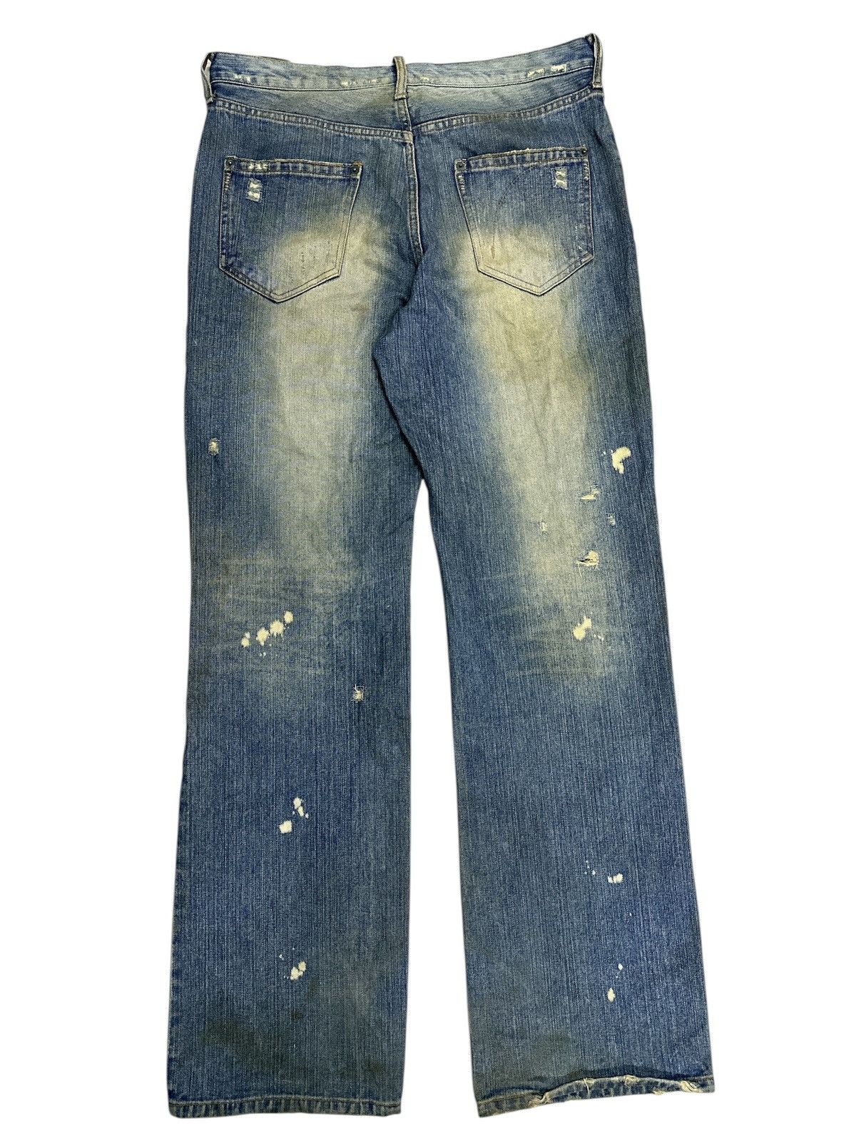 Kapital Distress Denim 90s Fashion Grunge exhibition Style Sashiko . Size US 32 / EU 48 - 2 Thumbnail