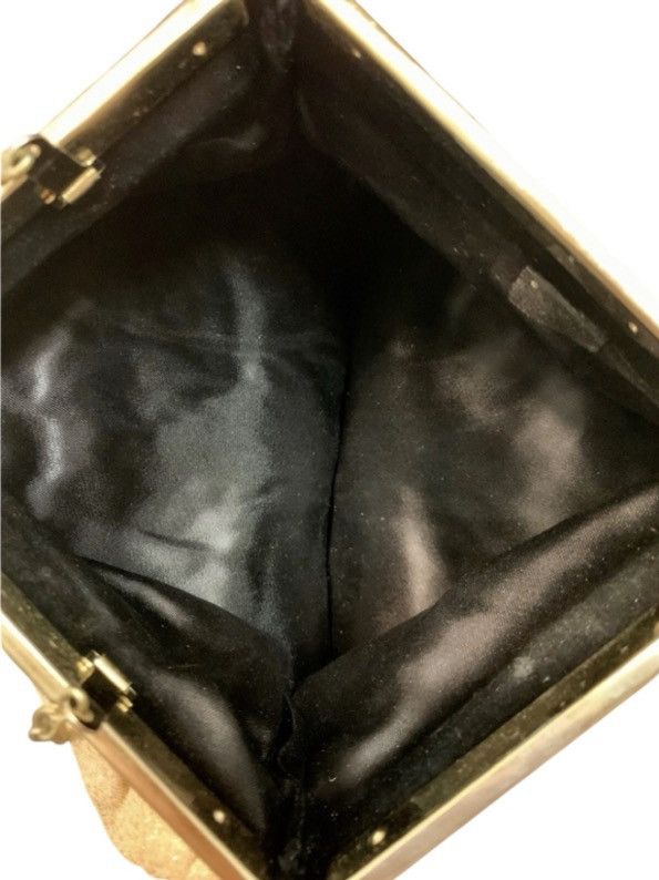 Other VTG Gold Lamé Evening Bag Metallic Clutch Purse Chain Strap Size ONE SIZE - 4 Thumbnail