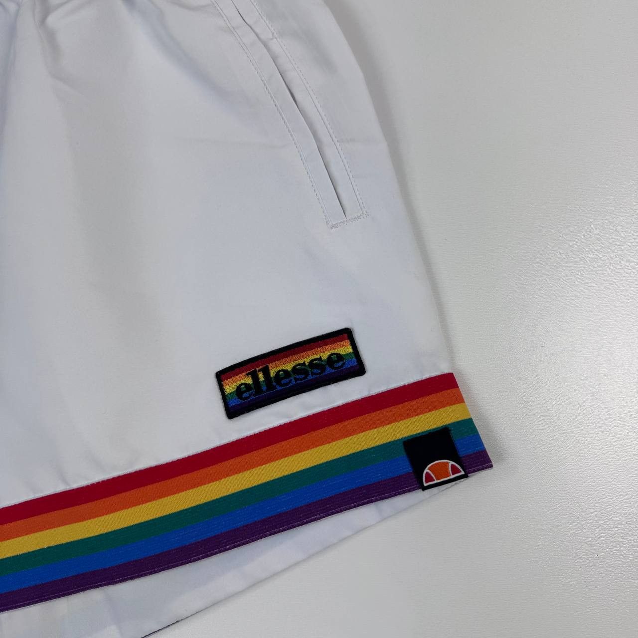 Ellesse Ellesse Rainbow Swim Shorts Pride White Beach Women Size M Size 32" / US 10 / IT 46 - 5 Thumbnail
