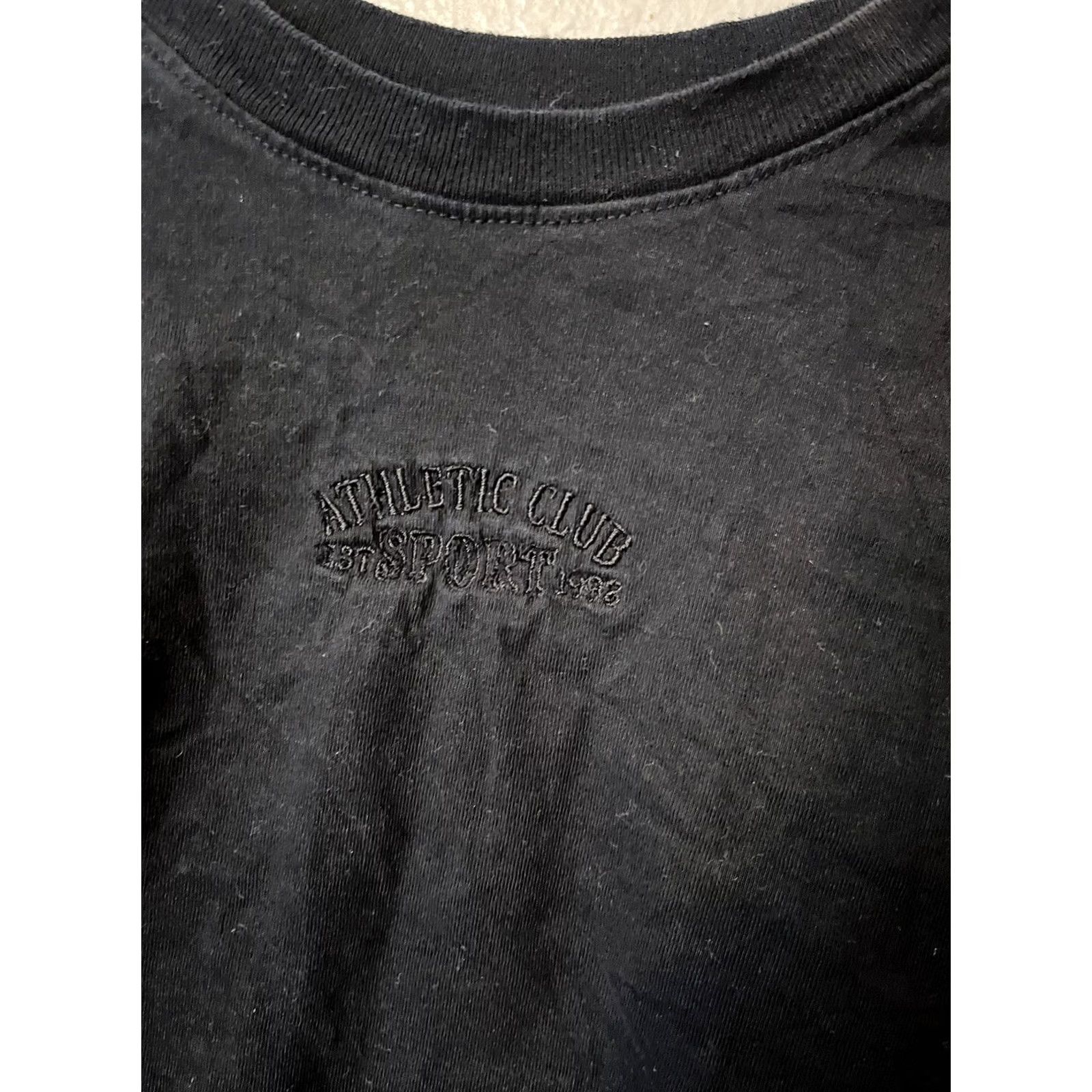 H&M H&M Divided T-Shirt Women’s Medium Black Solid Cropped Basic Shirt Womens M Black Divided Size M / US 6-8 / IT 42-44 - 3 Thumbnail
