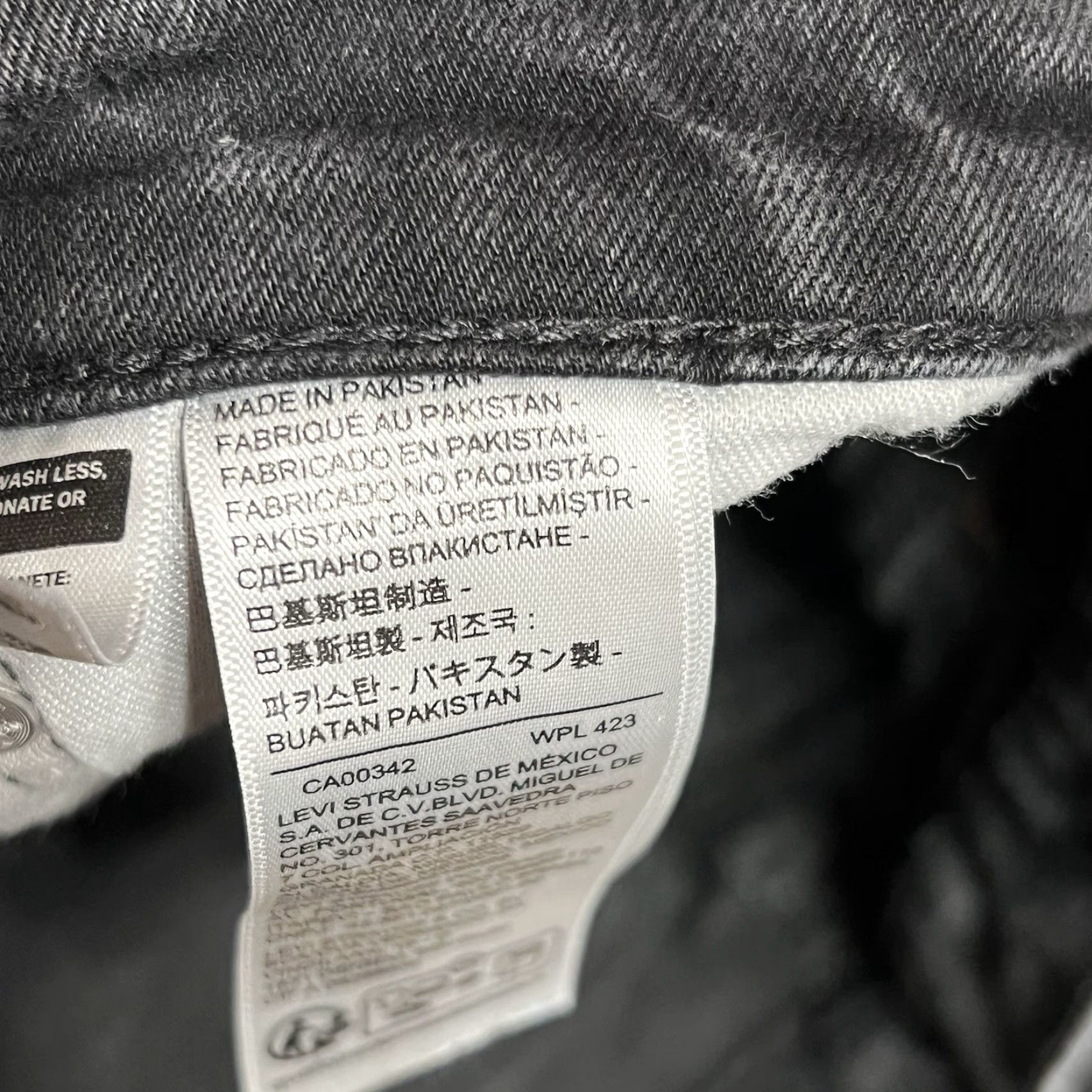 Levi's Levi's 506 Jeans Straight Regular Men 31x28 Black Denim Cotton Blend Stretch Pockets Logo Vintage No Rise Mid 10-12in 28in Inseam Size US 31 - 7 Thumbnail