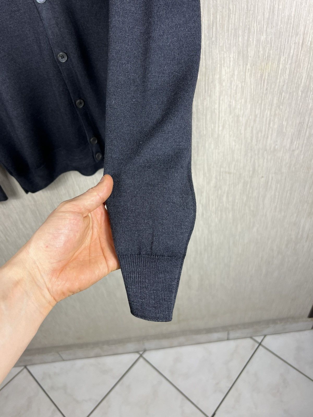 Gran Sasso Gran Sasso vintage style washed grey wool cardigan sweater Size US L / EU 52-54 / 3 - 11 Thumbnail